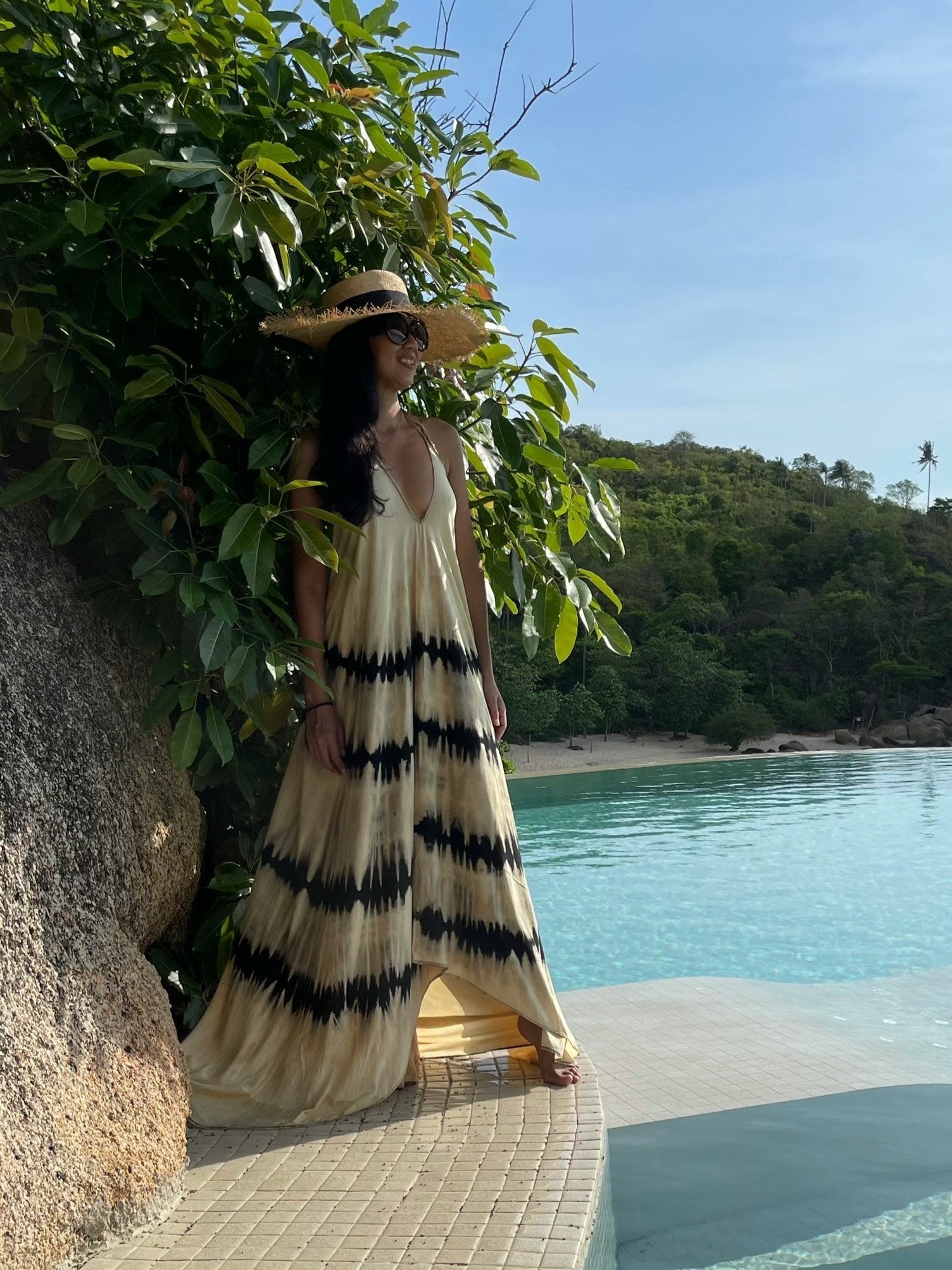 Flamingo Tie dye Maxi Dress - Tie dye Maxi Dress | Coco De Chom | Dress for vacation?