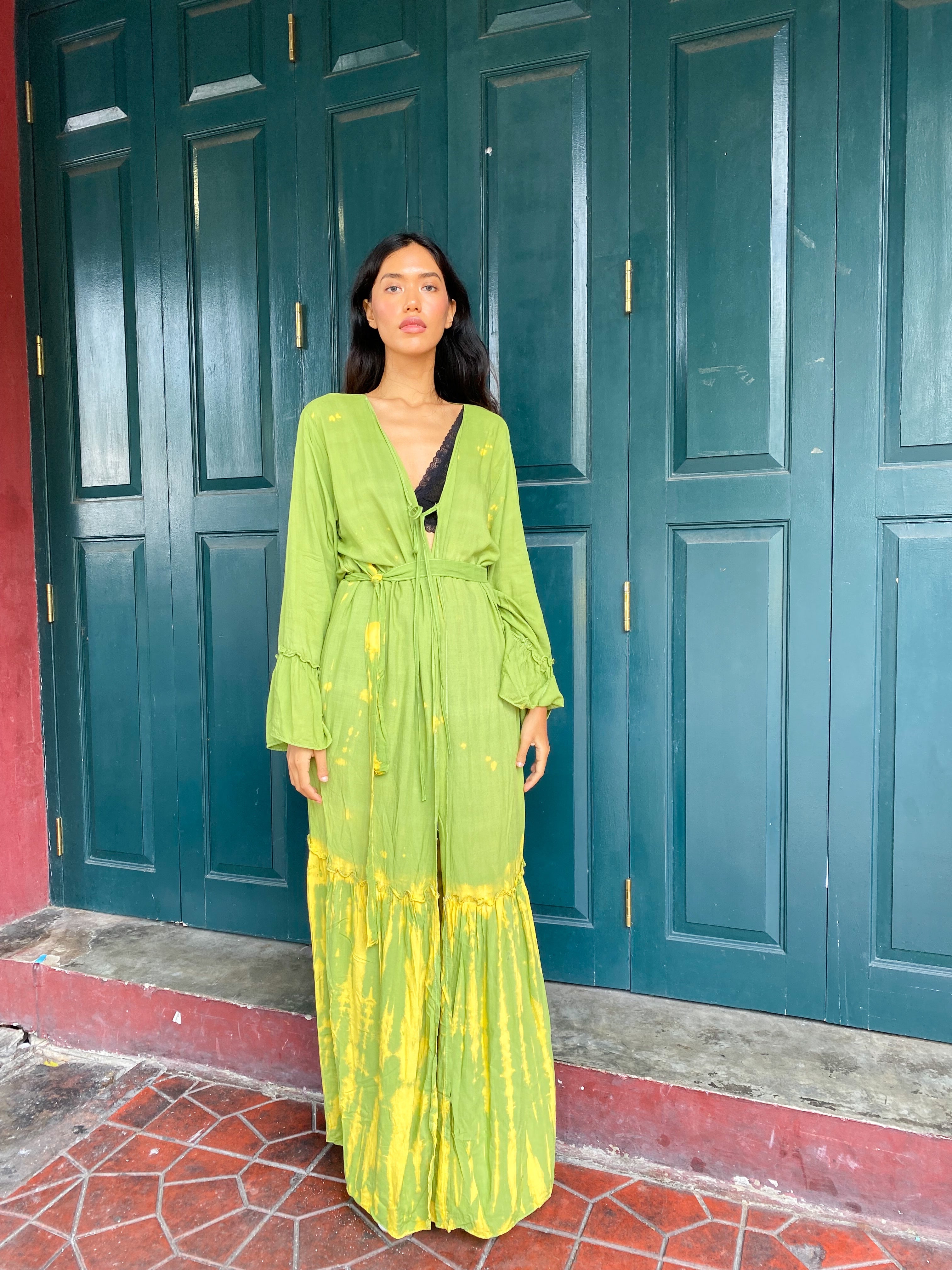 Nina- Kimono Robe - Green