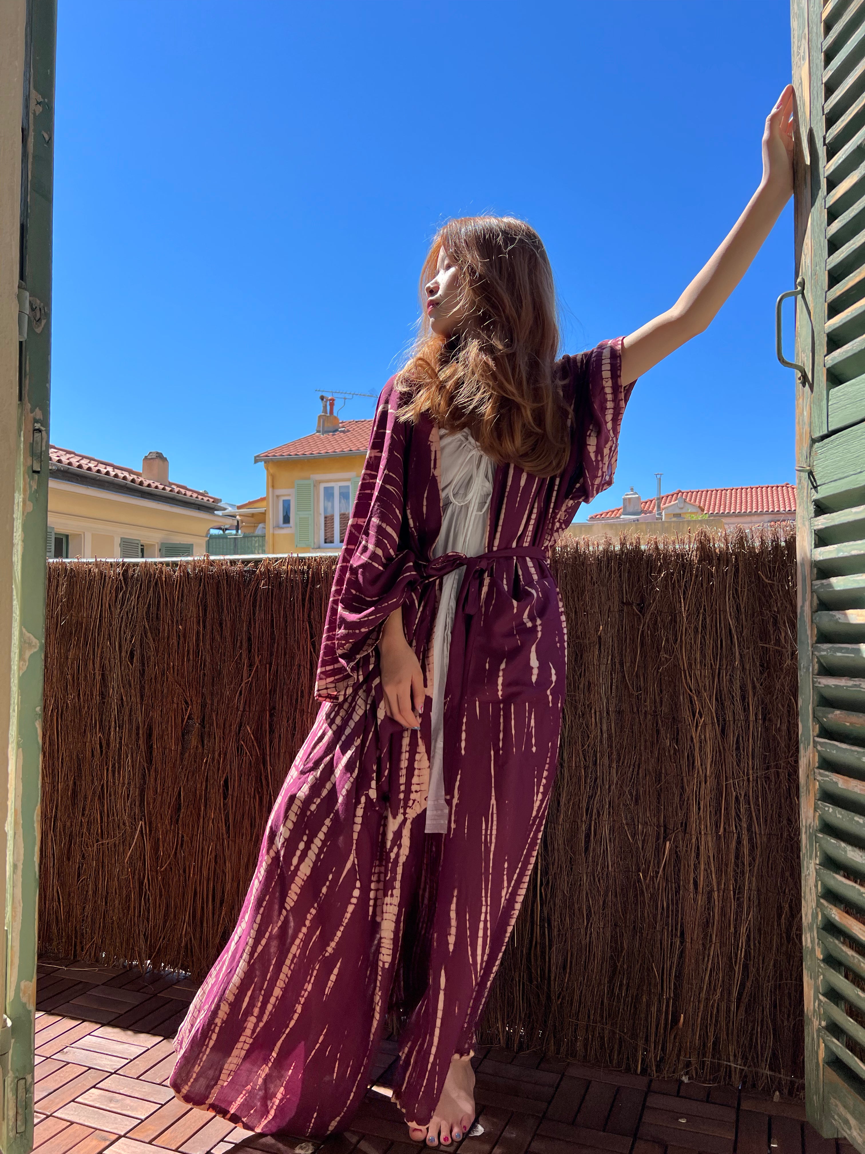 Shop Boho Tie Dye Kimono Robe - Tie Dye Kimono Robe |with Coco De Chom?