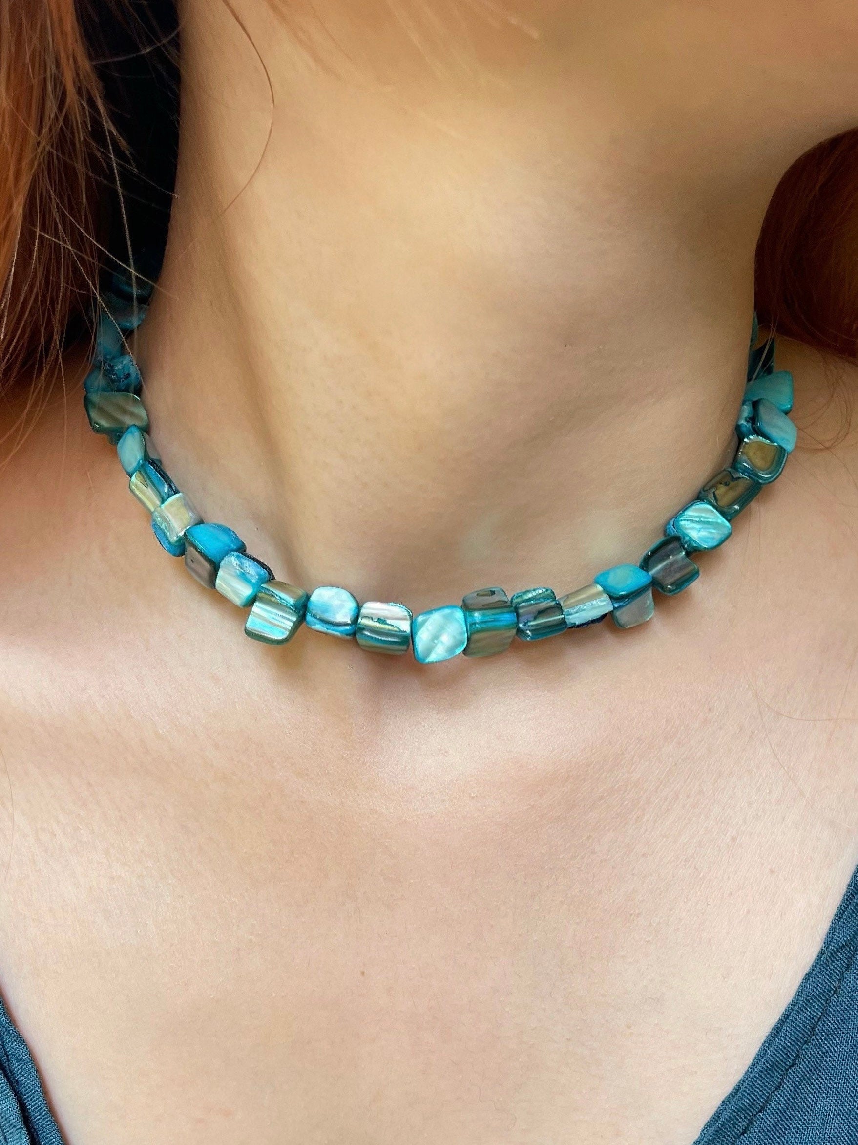 Add this Boho Mother of Pearl Necklace to your wardrobe! - Beach accessories | Beach choker | Summer Fashion Aesthetic
