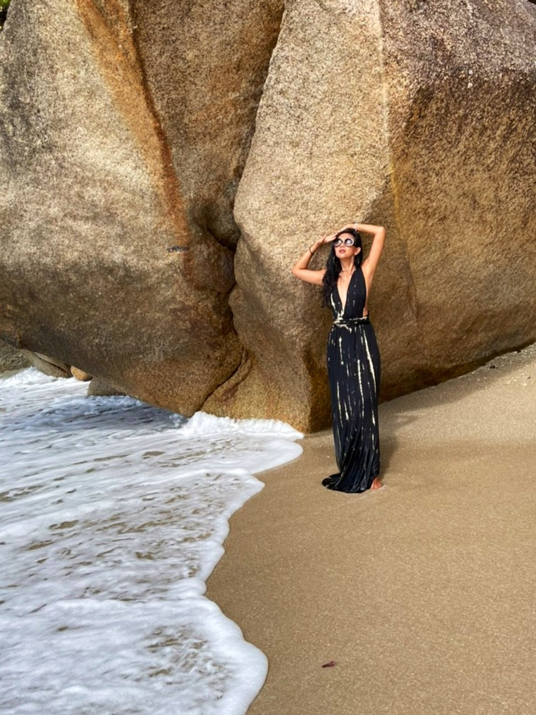 beach infinity dress Summer Beach Dress| Butterfly Infinity Mini Dress | Tie die Infinity Dress main image 0