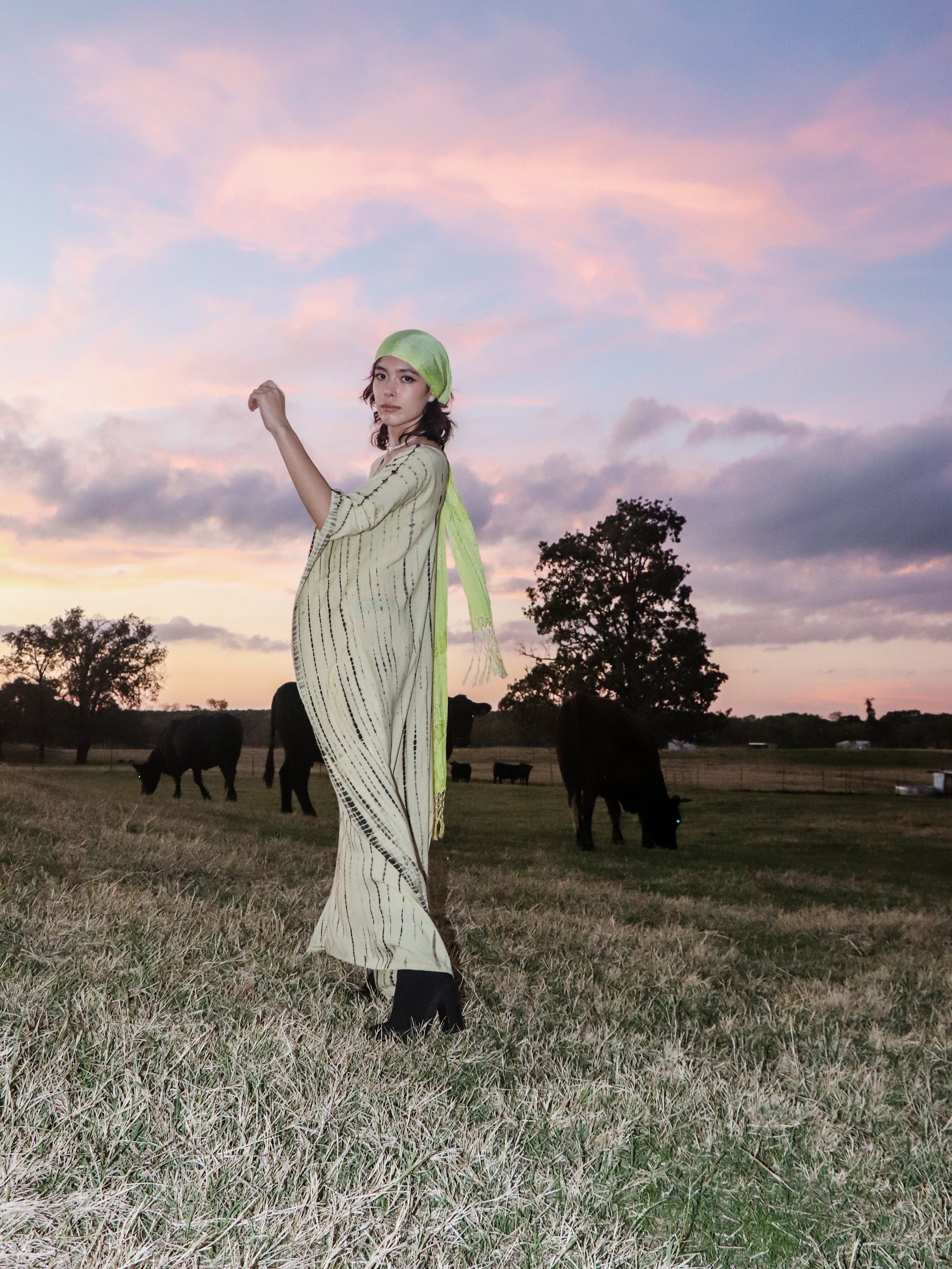 Maya Maxi Kaftan - Cream