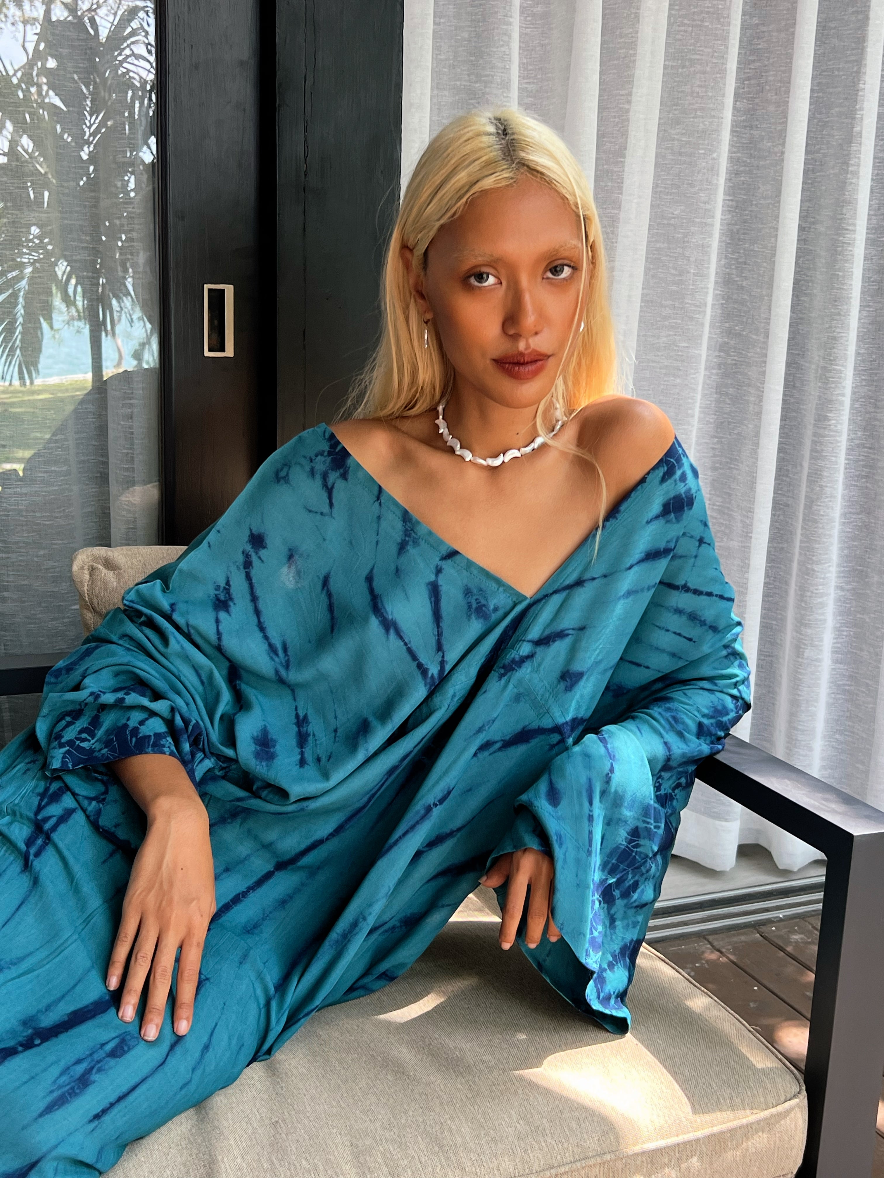 Vera Goddess Maxi Dress - Teal