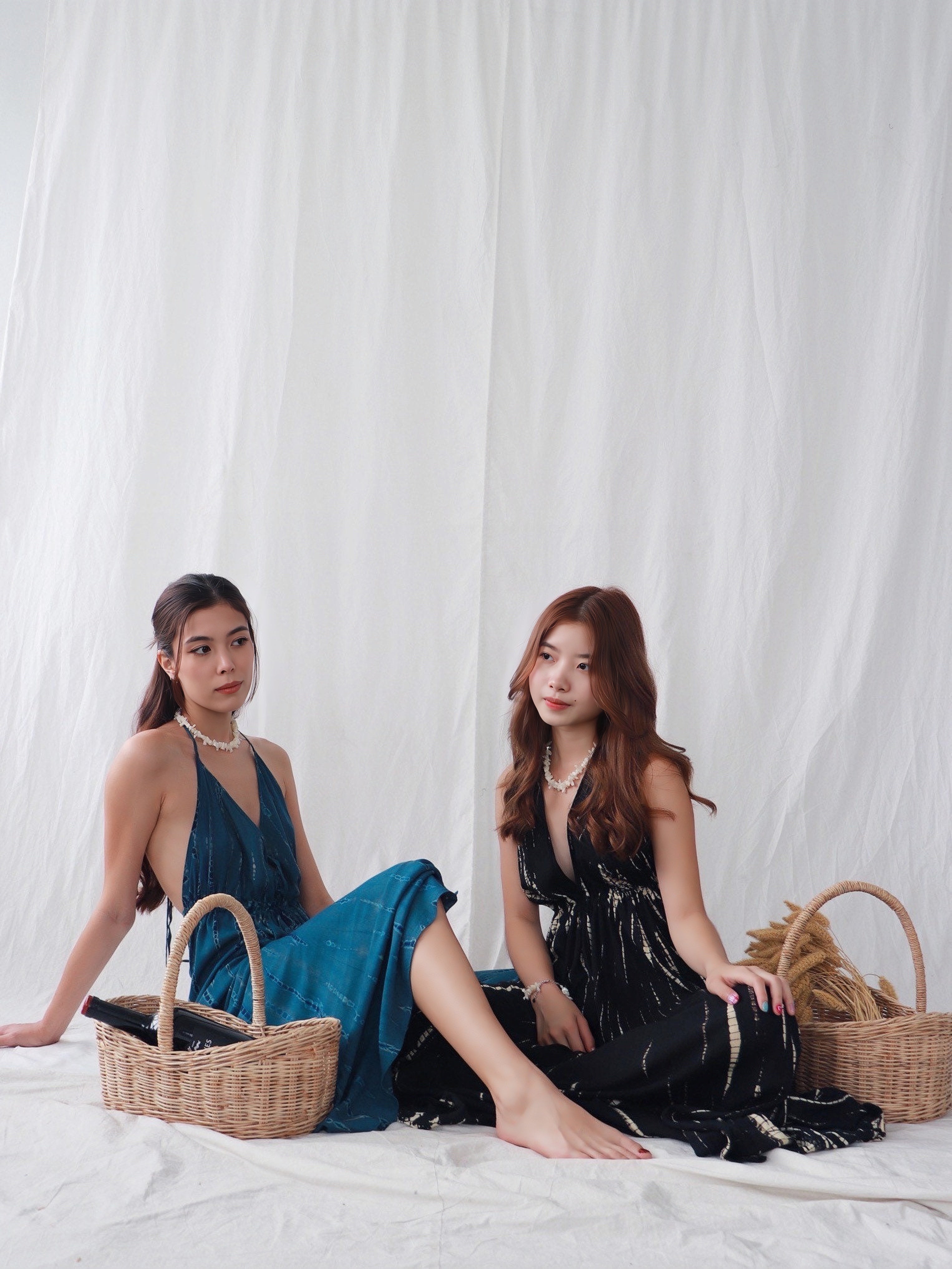 Luna - Beach Maxi Dress For Sale - Tie dye Long Dress | Dress for vacation | Handmade tie dye dress |Coco De Chom