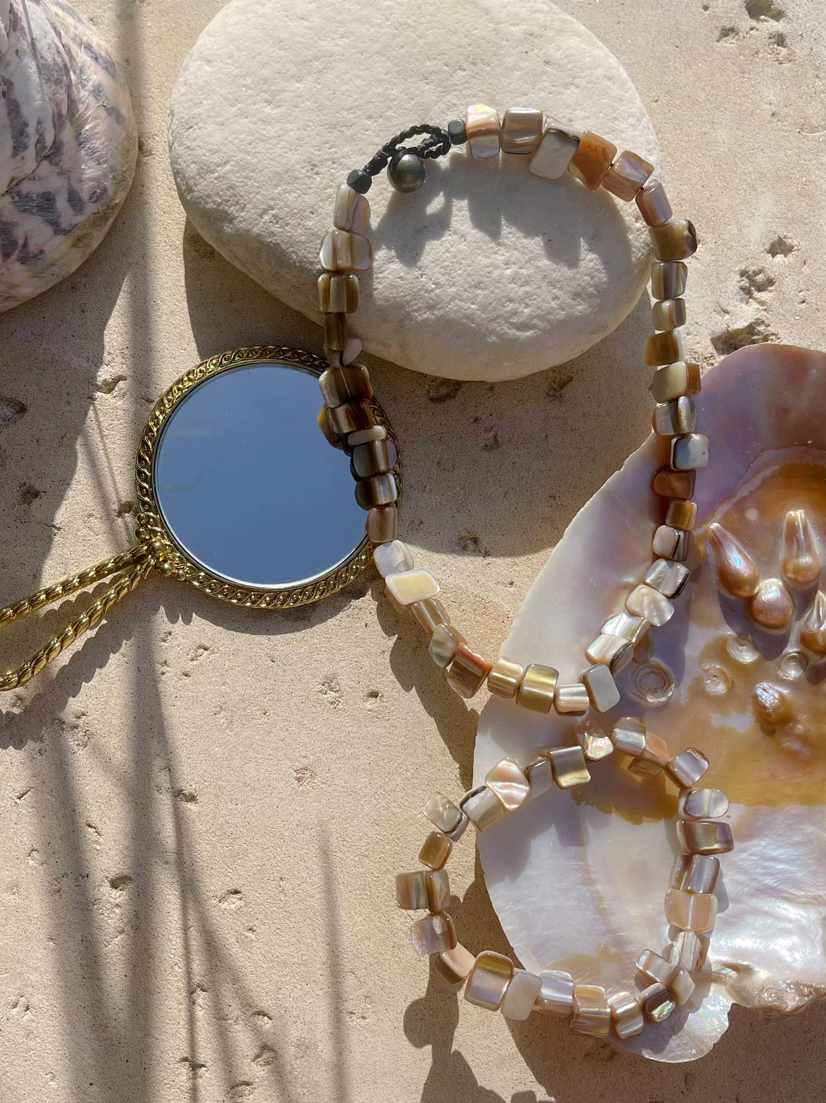 Add this Boho Mother of Pearl Necklace to your wardrobe! - Beach accessories | Beach choker | Summer Fashion Aesthetic
