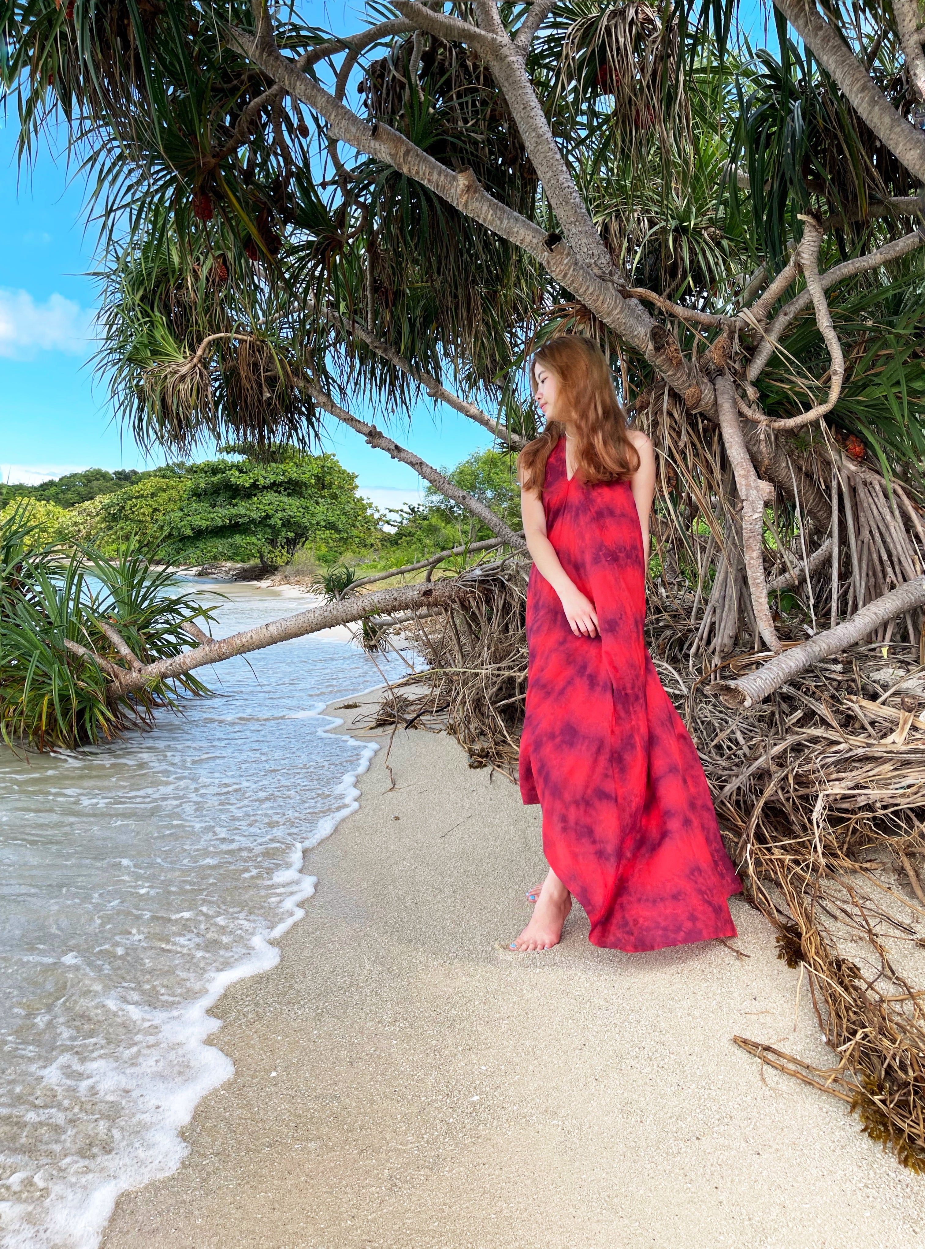 Flamingo Tie dye Maxi Dress For Sale - Tie dye Maxi Dress | CocoDeChom | Maxi Summer Dresses