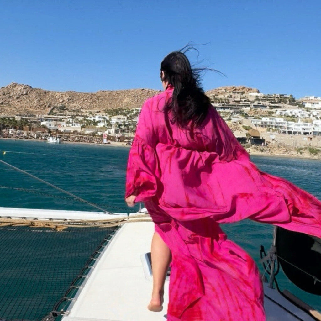 What to Wear in Mykonos: Iryna's Two Tie-Dye Resort Outfits