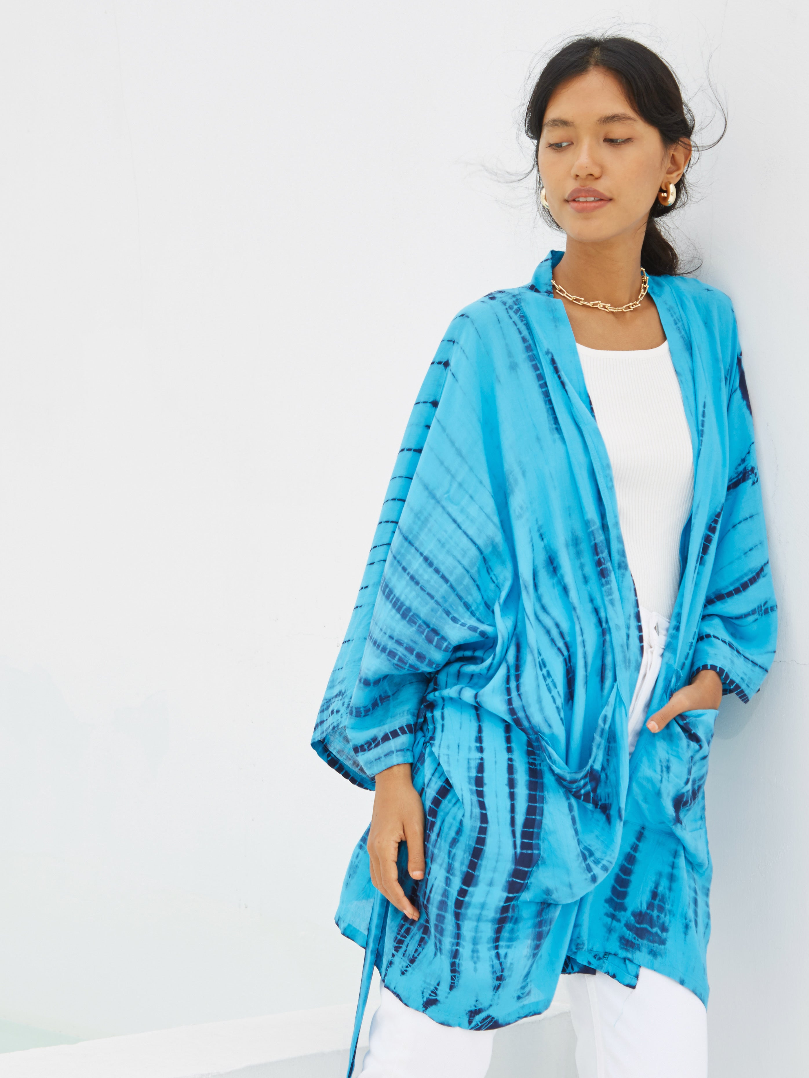 Yoda Kimono Jacket - Blue