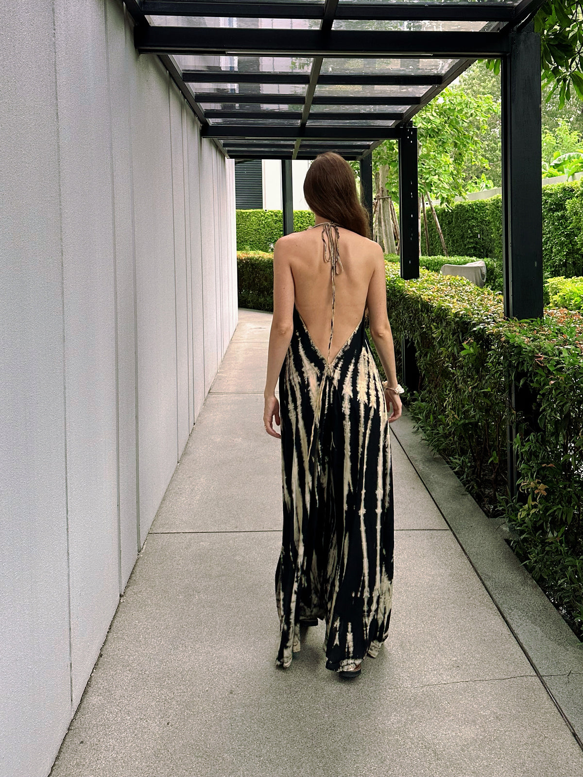 Tie Dye High Low Hem Maxi Dress main image 1