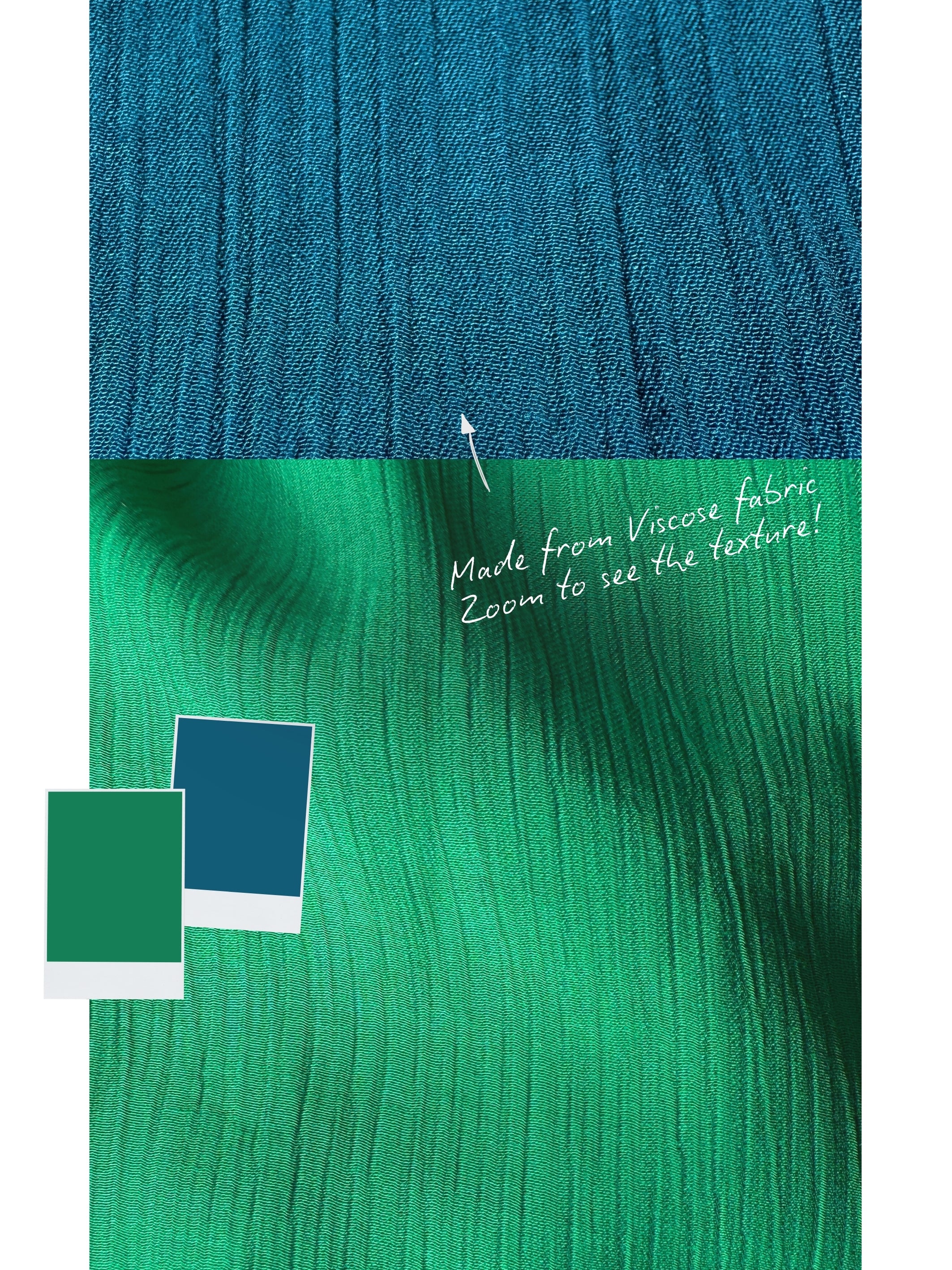 Teal Blue Oversized Kaftan Maxi Dress