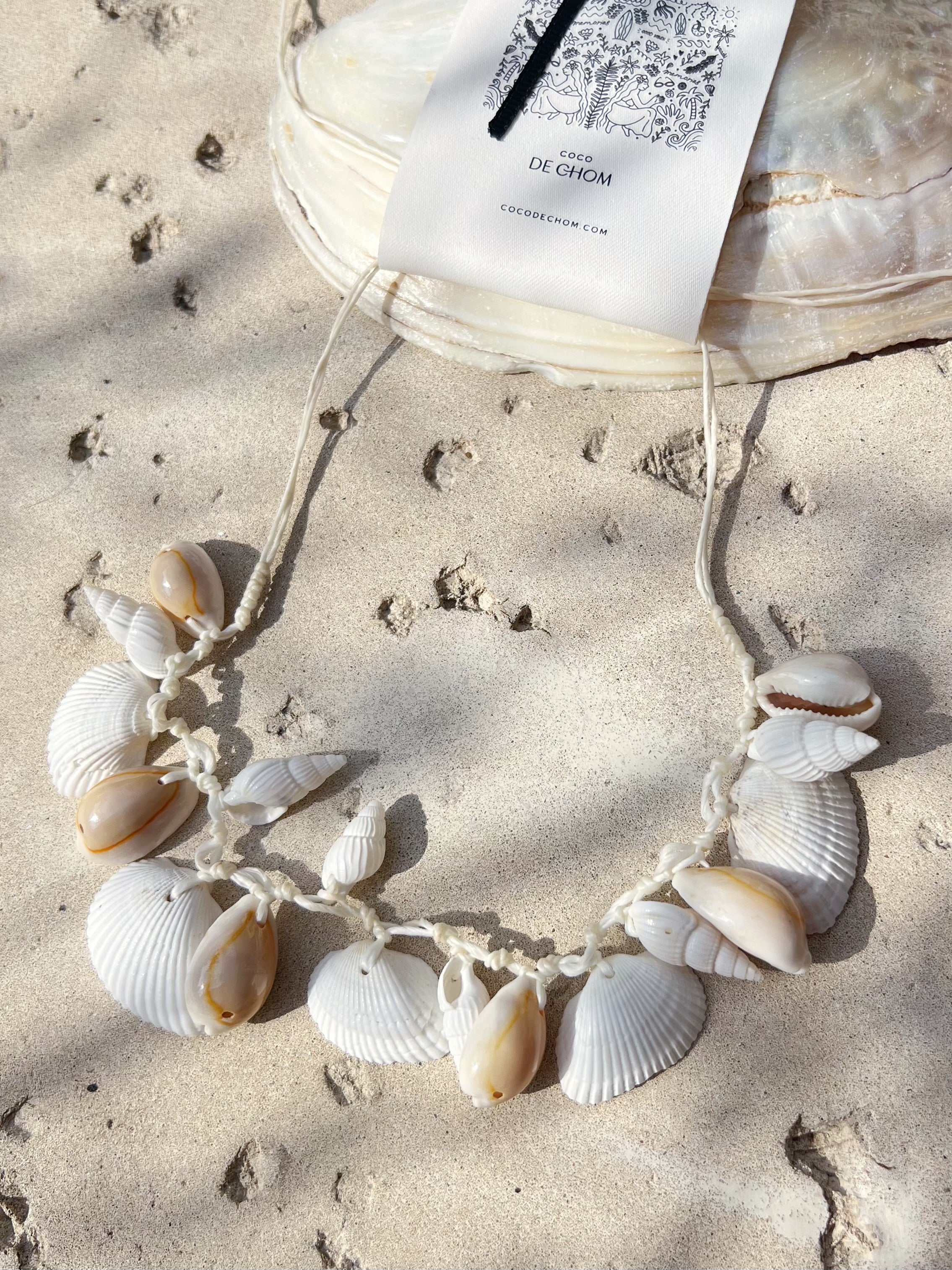 Shop Boho Seashell Choker Necklace | Beach Seashell Necklace | Ocean Treasure | COCO DE CHOM