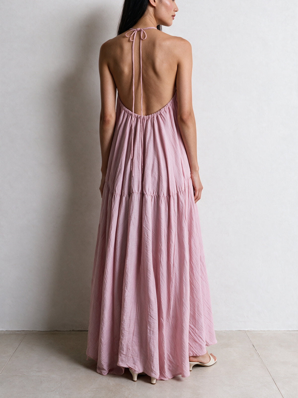 Sunset Dusty Rose Maxi Dress