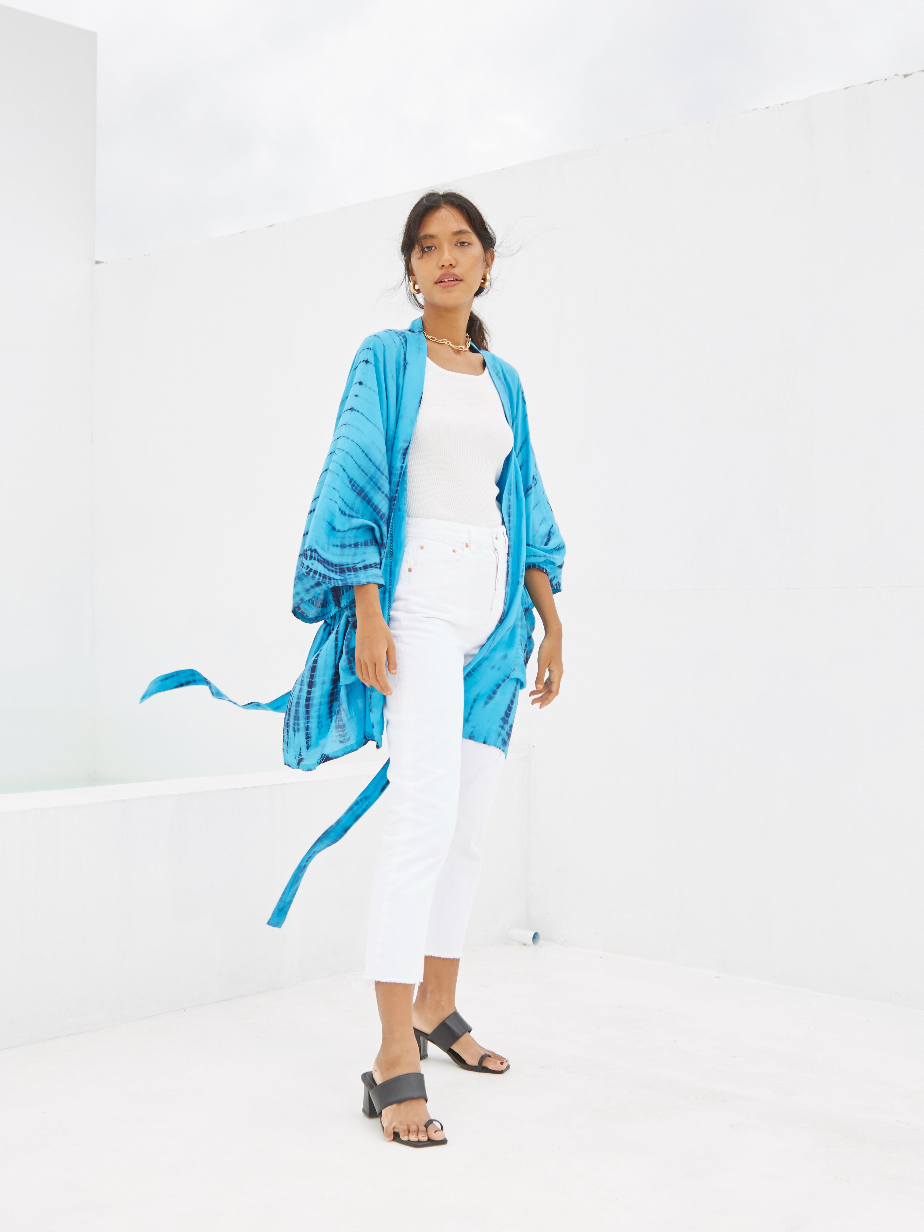 Yoda Kimono Jacket - Blue