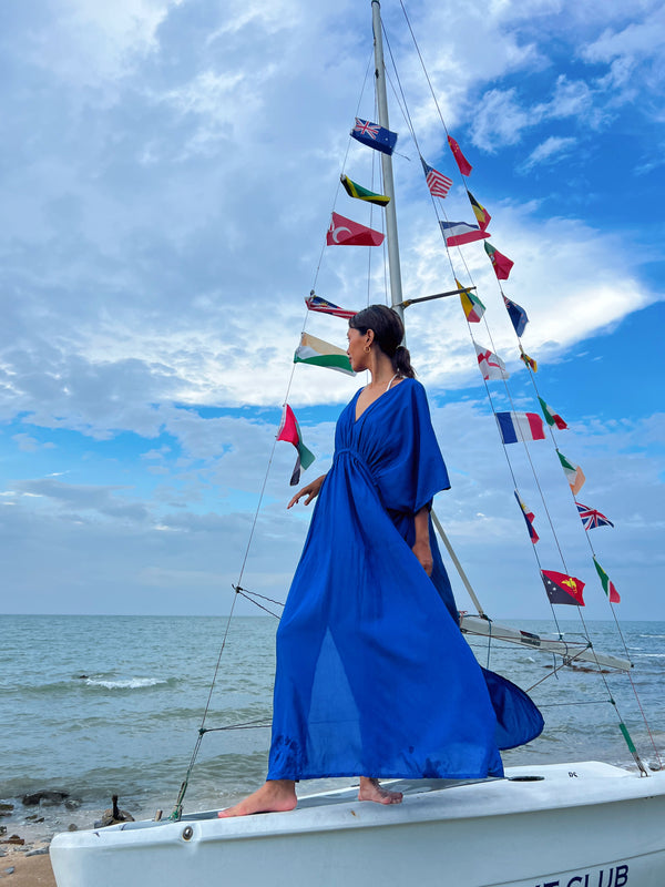 DIMA ROYAL BLUE KAFTAN