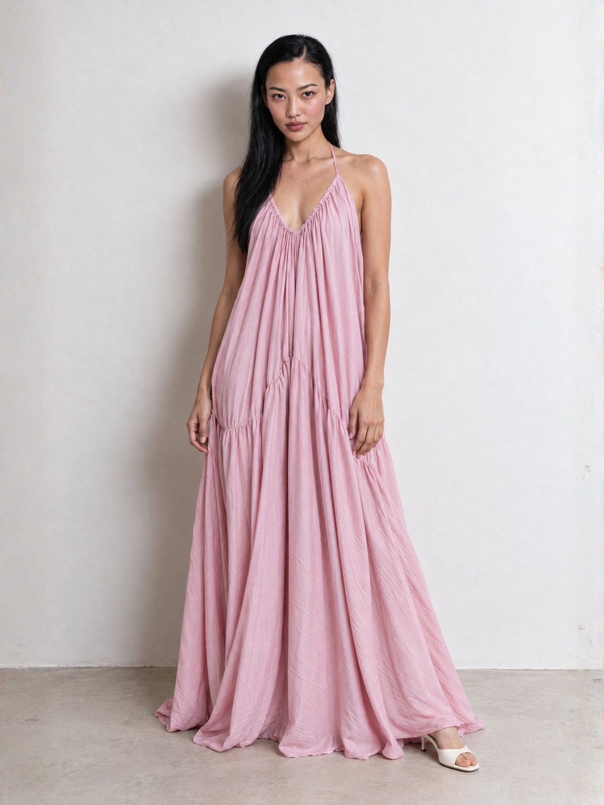 Sunset Dusty Rose Maxi Dress