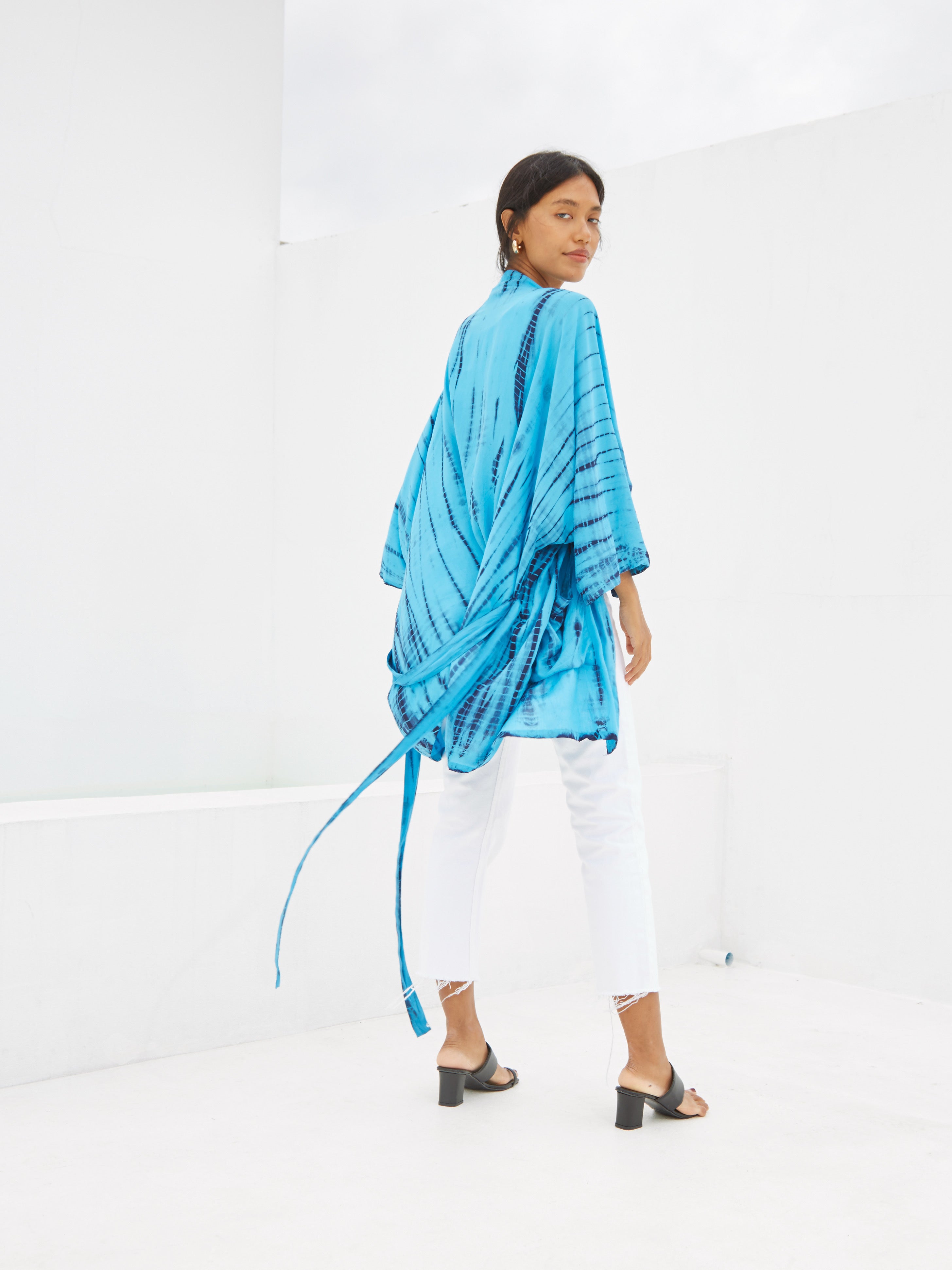 Yoda Kimono Jacket - Blue