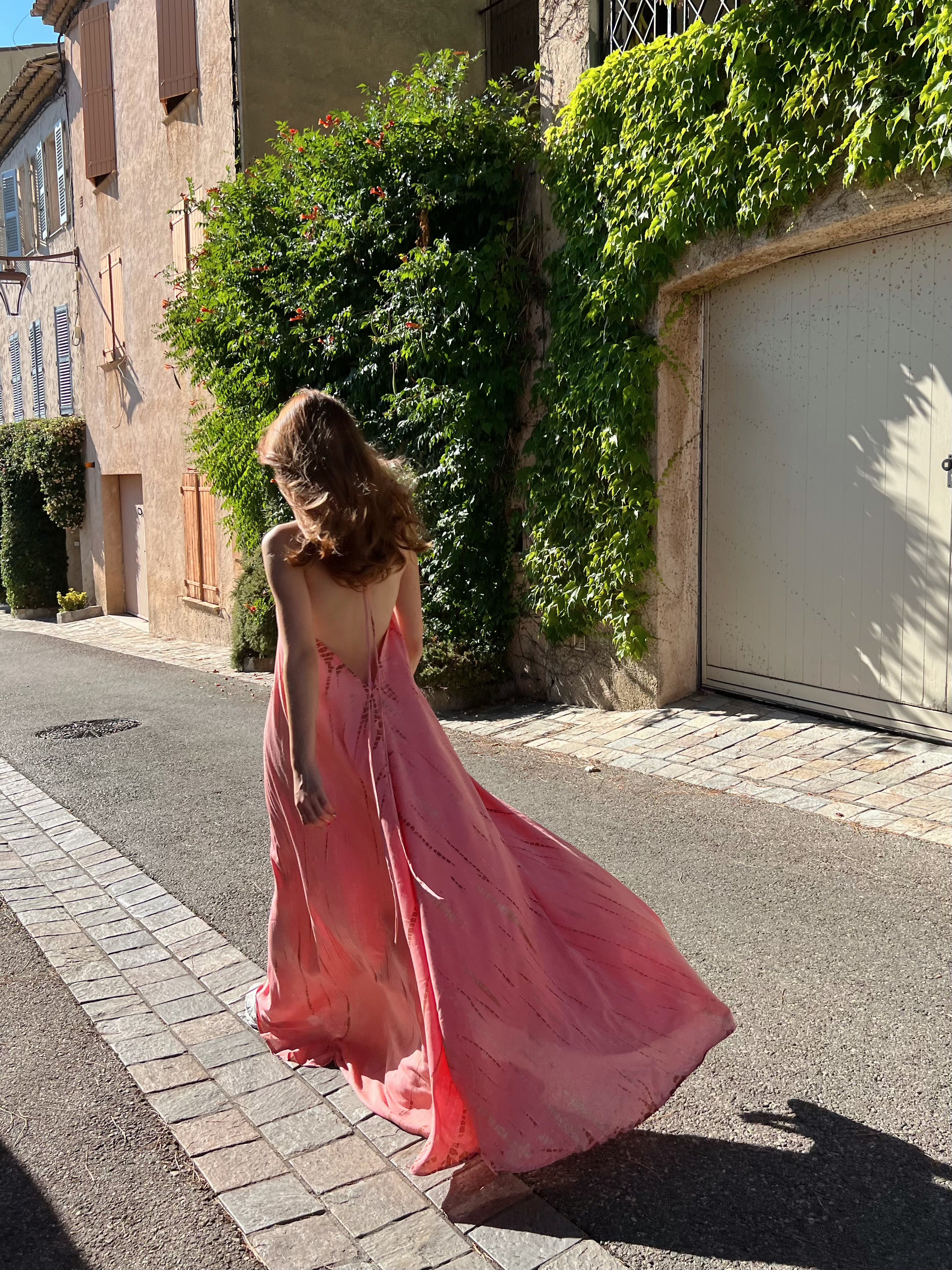 Flamingo Pink Pastel Tie dye Maxi Dress For Sale - Pink Peach maxi Dress Flamingo Pink Pastel Tie dye Maxi Dress For Sale - Pink Peach maxi Dress