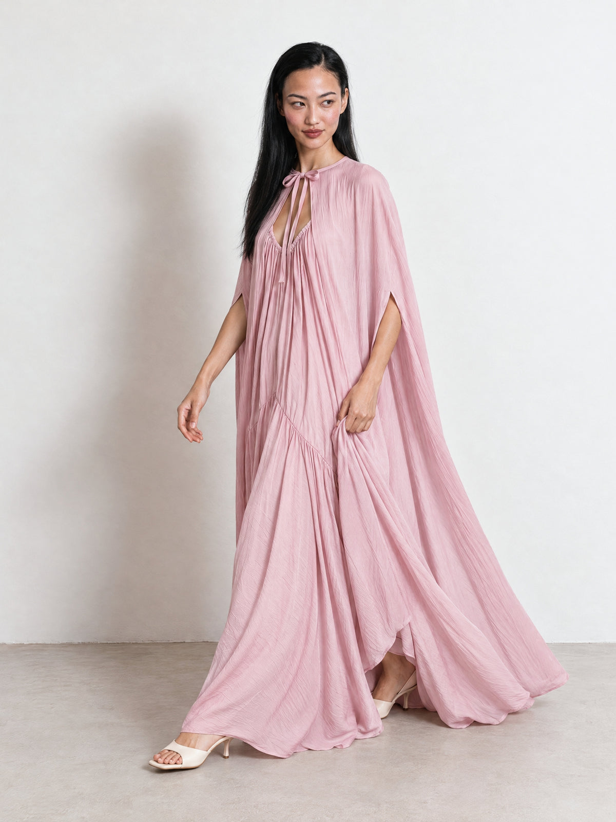 Sunset Dusty Rose Maxi Dress