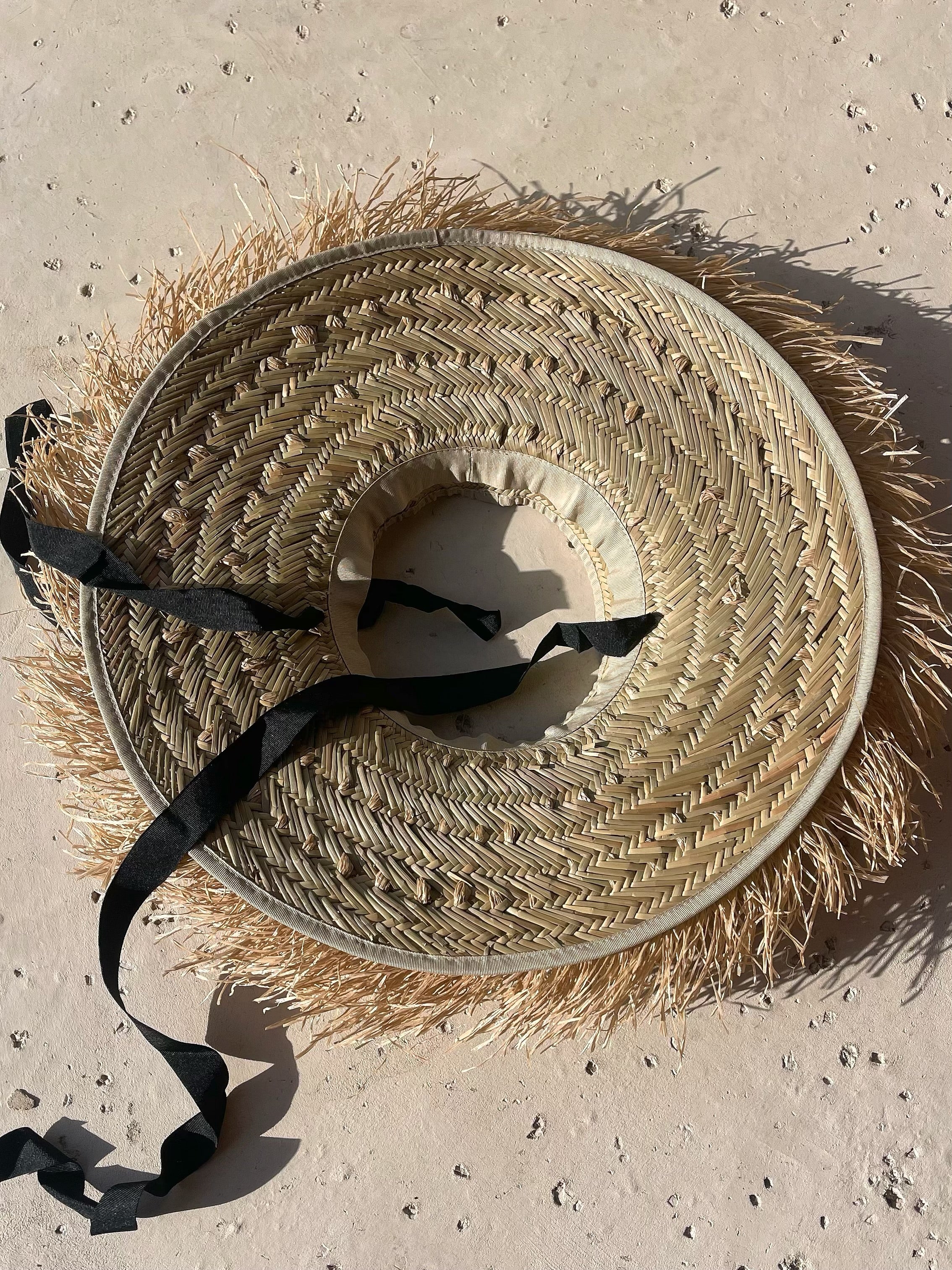 Beach Hat |  Natural Raffia Straw Hat
