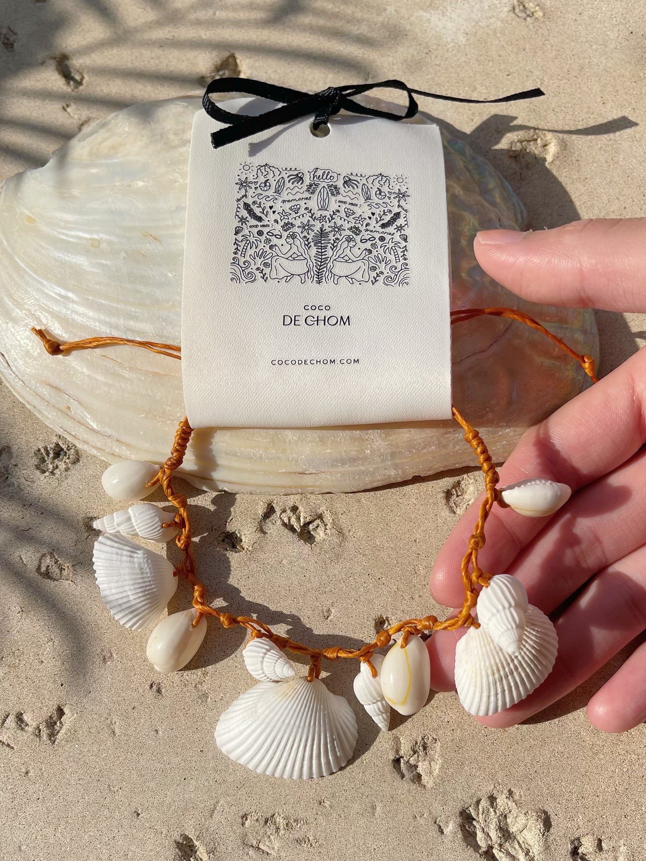 Natural White Seashell Anklet & Bracelet