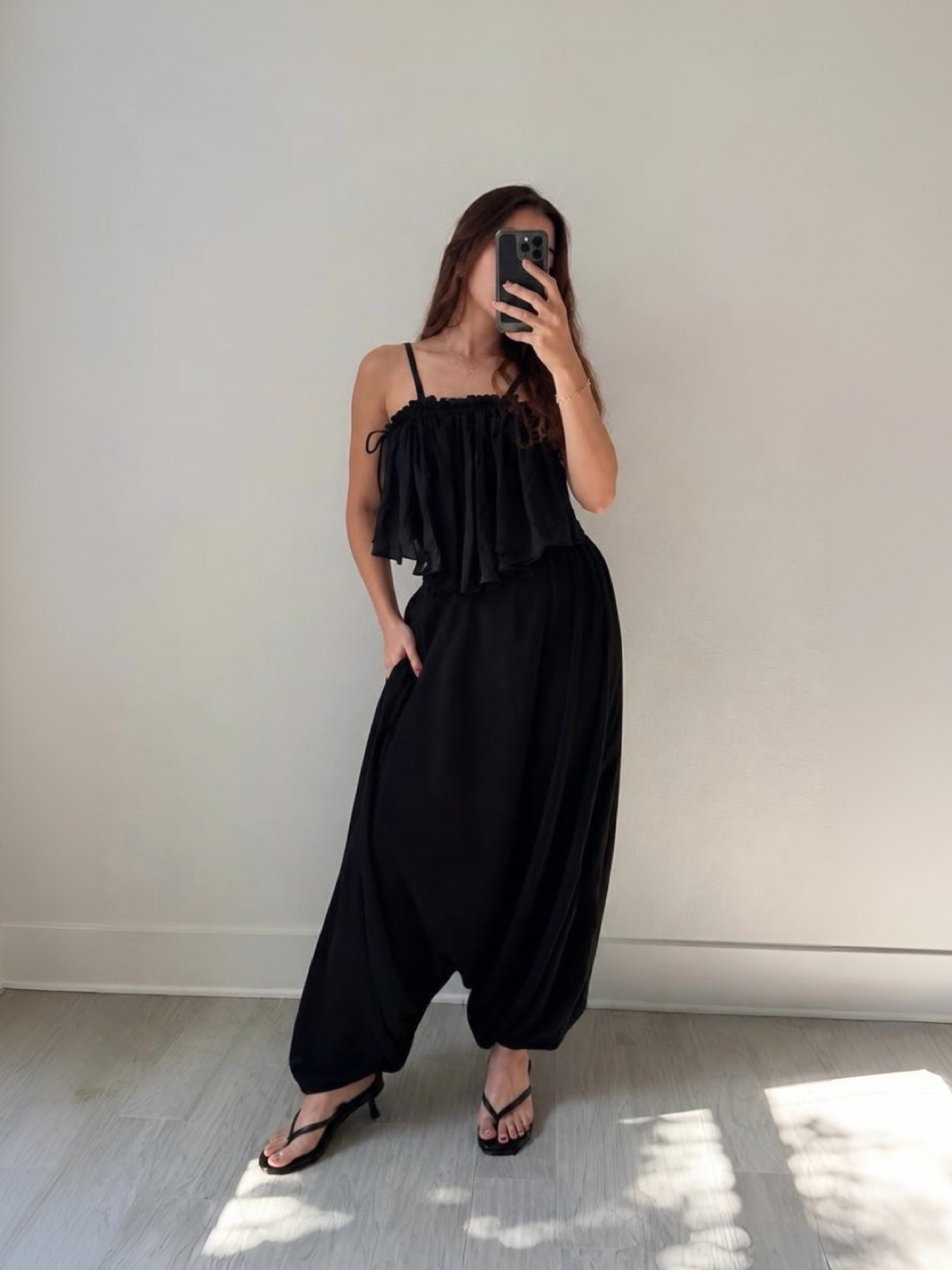 Mira Black Harem Pants