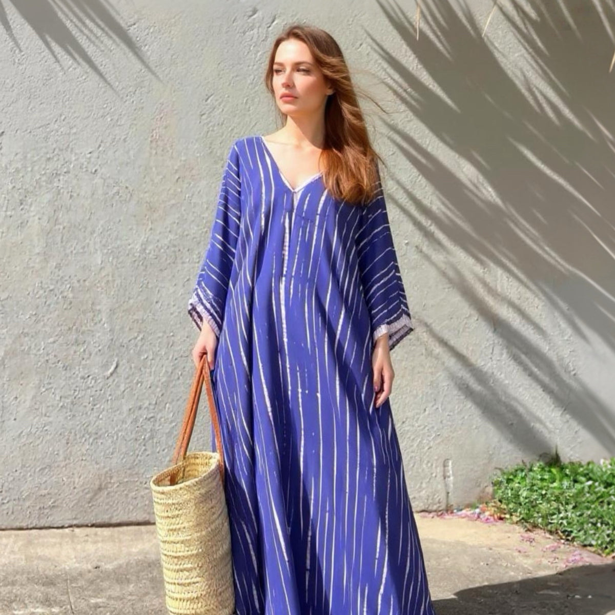 Maya Maxi Kaftan - Tie Dye Kaftan maxi Dress - Long Summer Dress