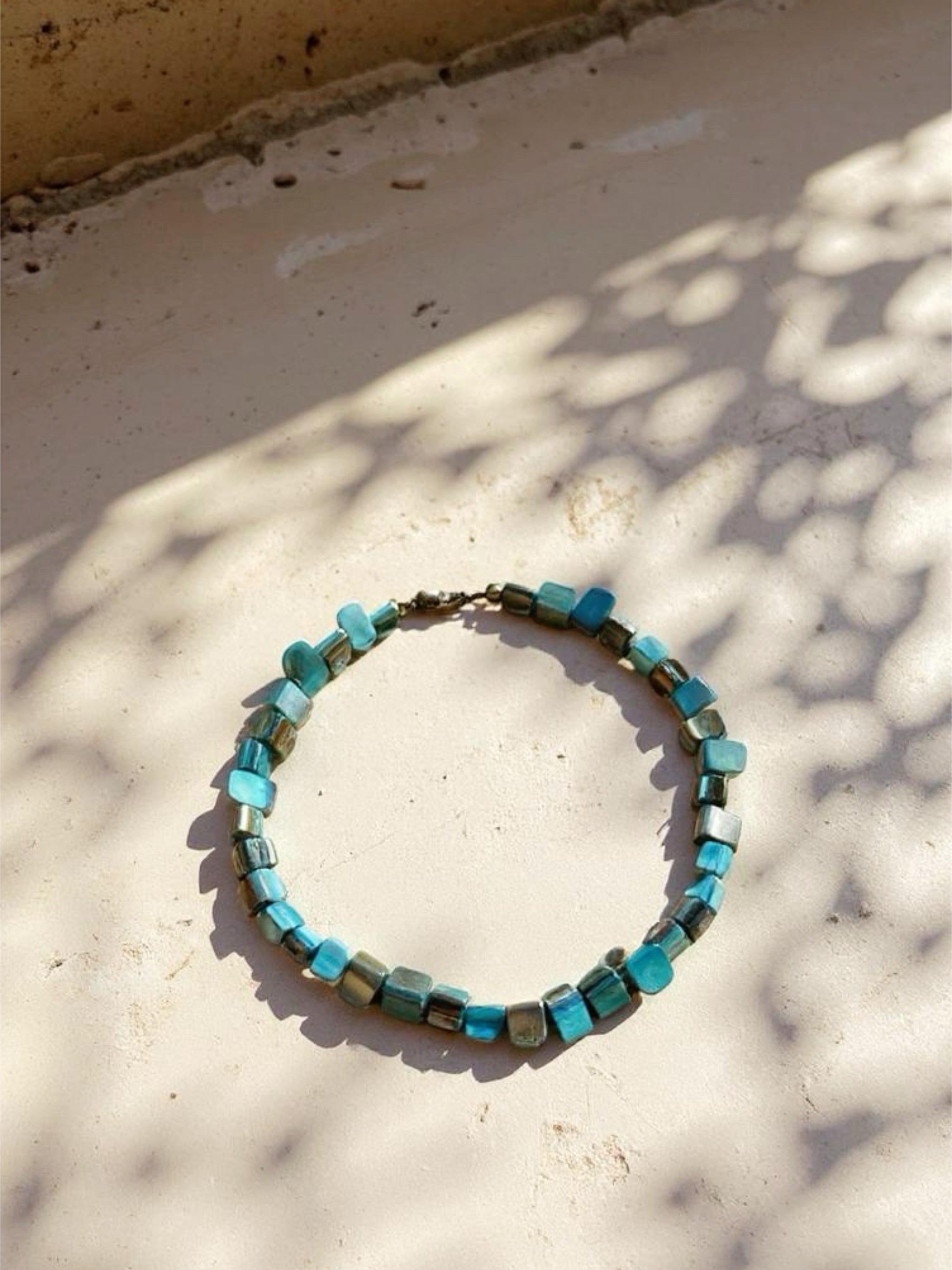 Add this Boho Mother of Pearl Necklace to your wardrobe! - Beach accessories | Beach choker | Summer Fashion Aesthetic 