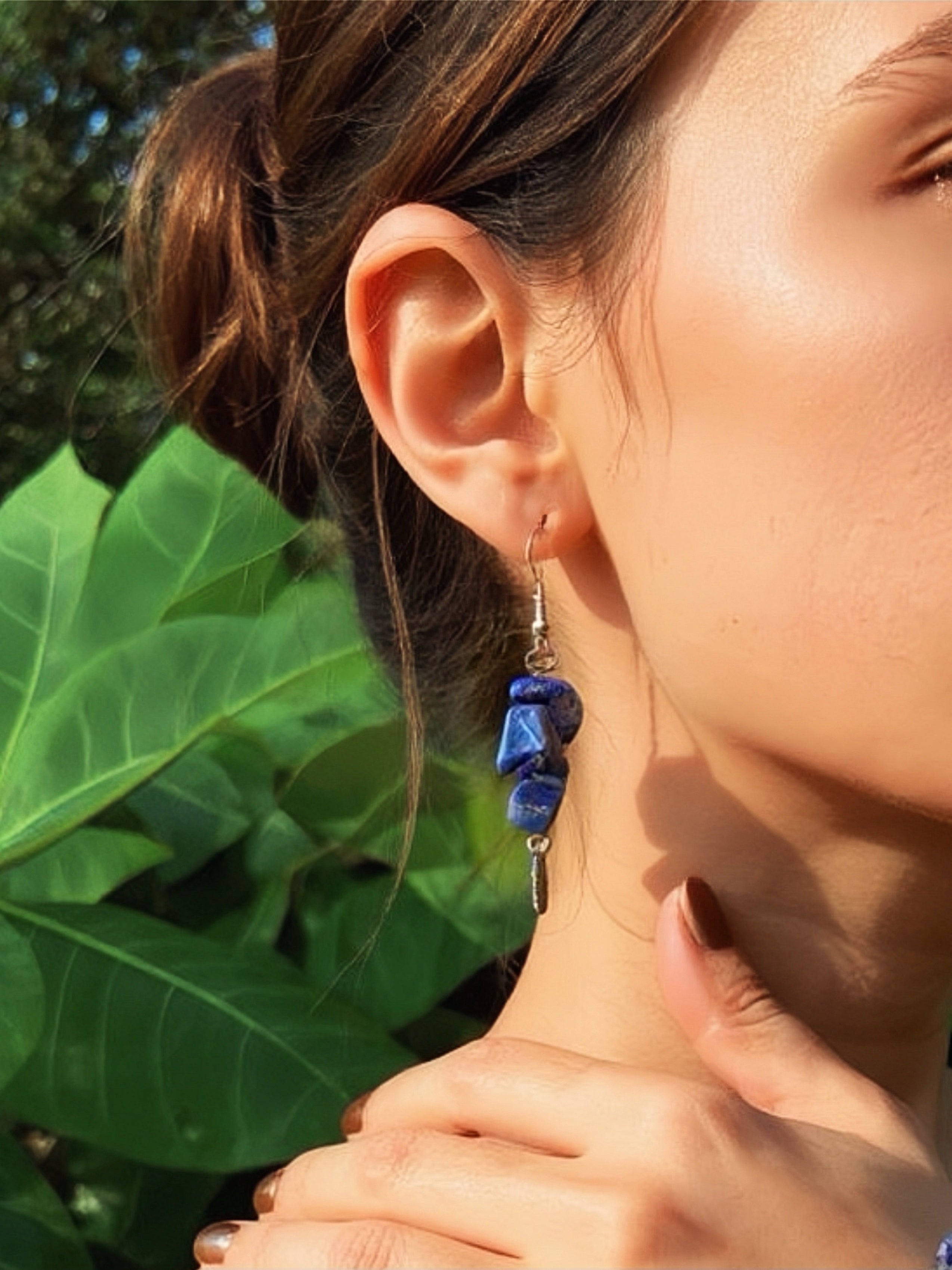 Nora- Lapis Stone Earrings