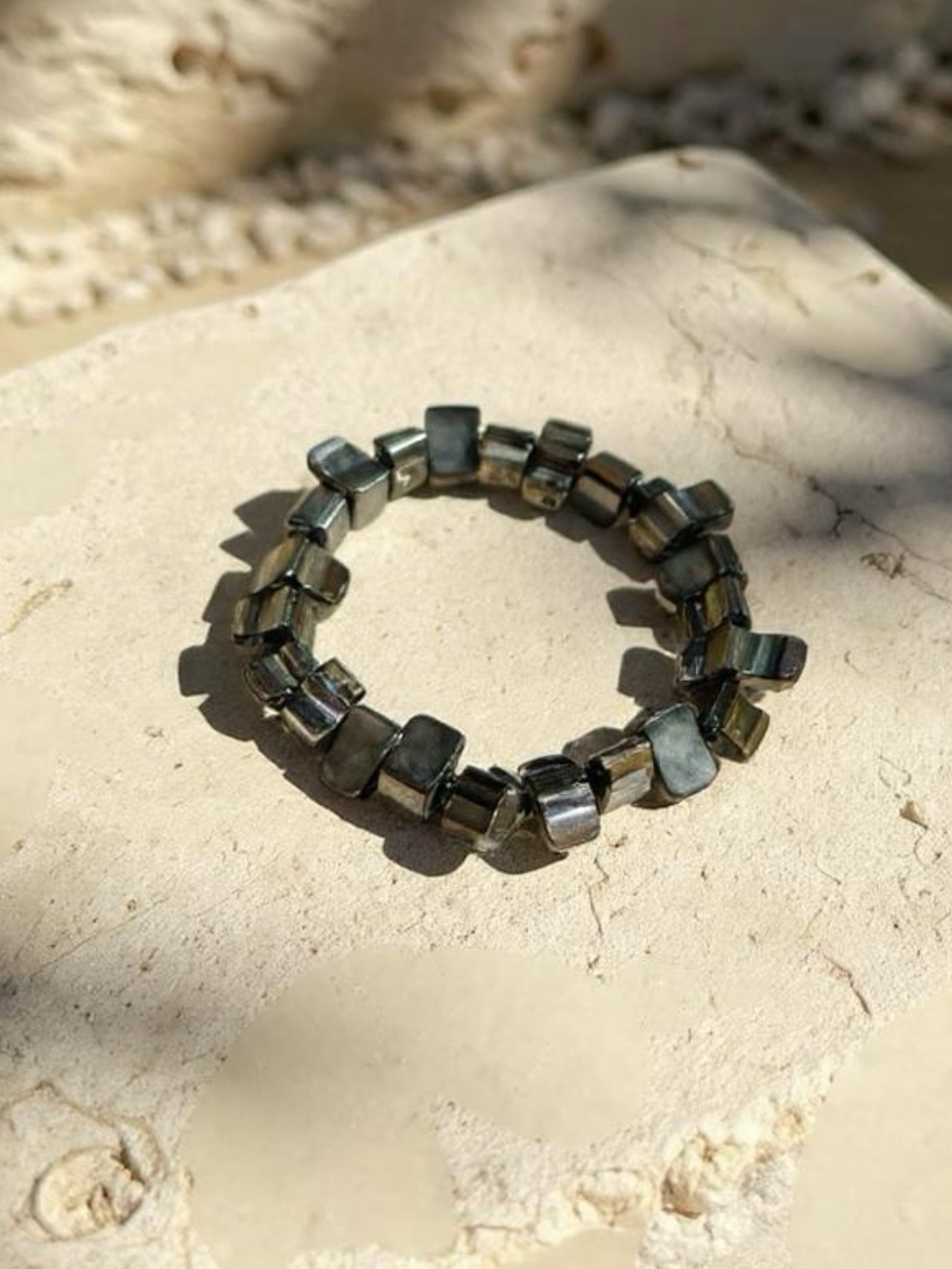 Shop handcrafted  Mother of Pearl Bracelet, beach accessories, Boho bracelet from Coco de Chom - boho chic resort ready