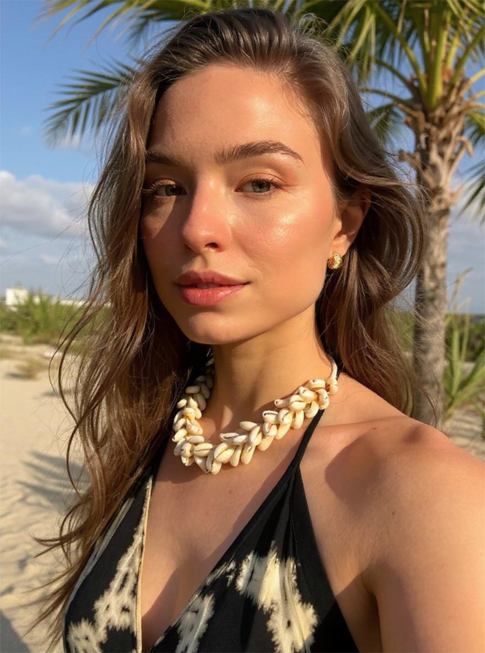 Shop Chunky Cowrie Sea Shell CHOKER Bohemian Beach Cowrie Necklace with Coco de Chom