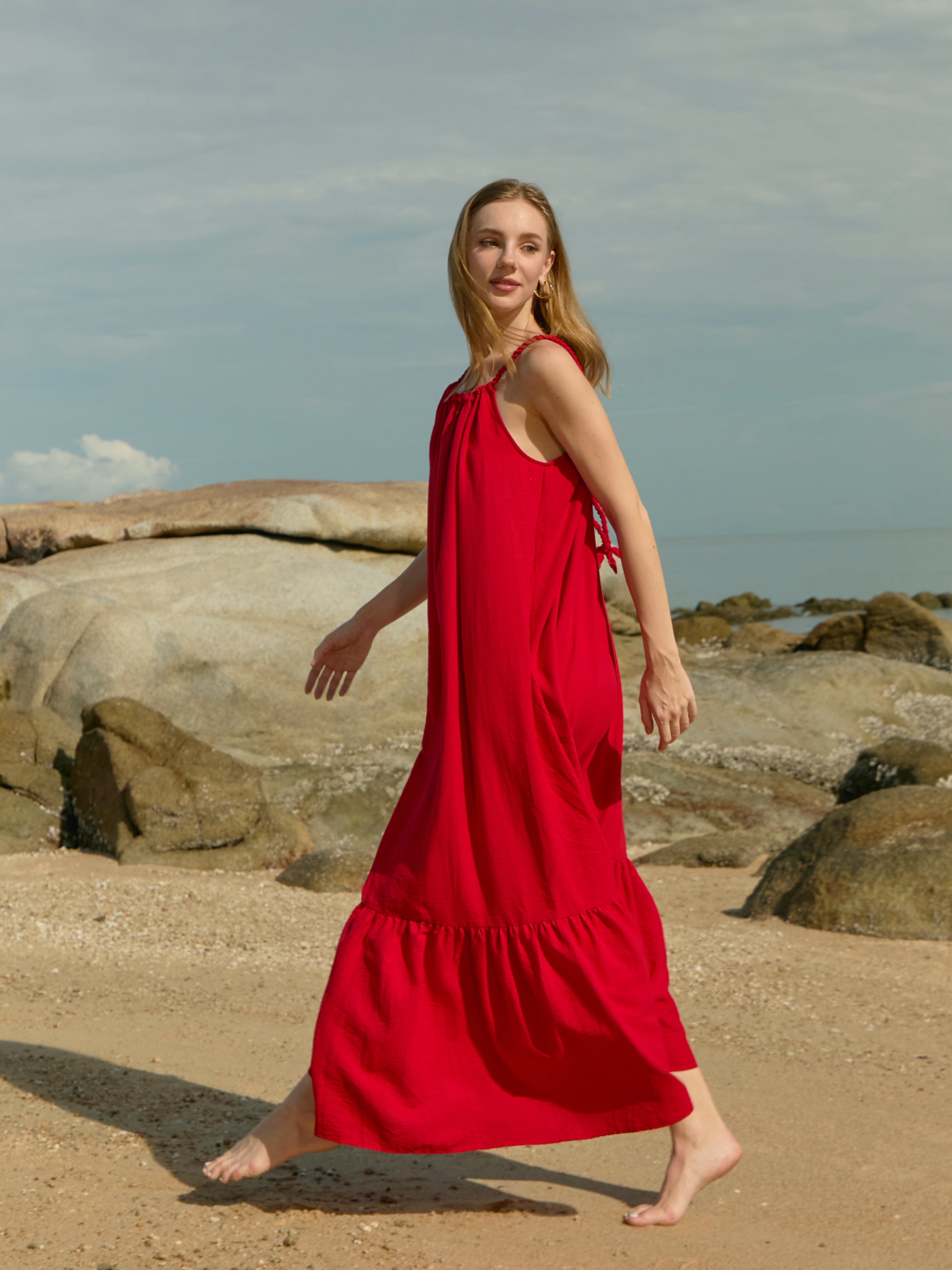 Olivia Maxi Dress - Red