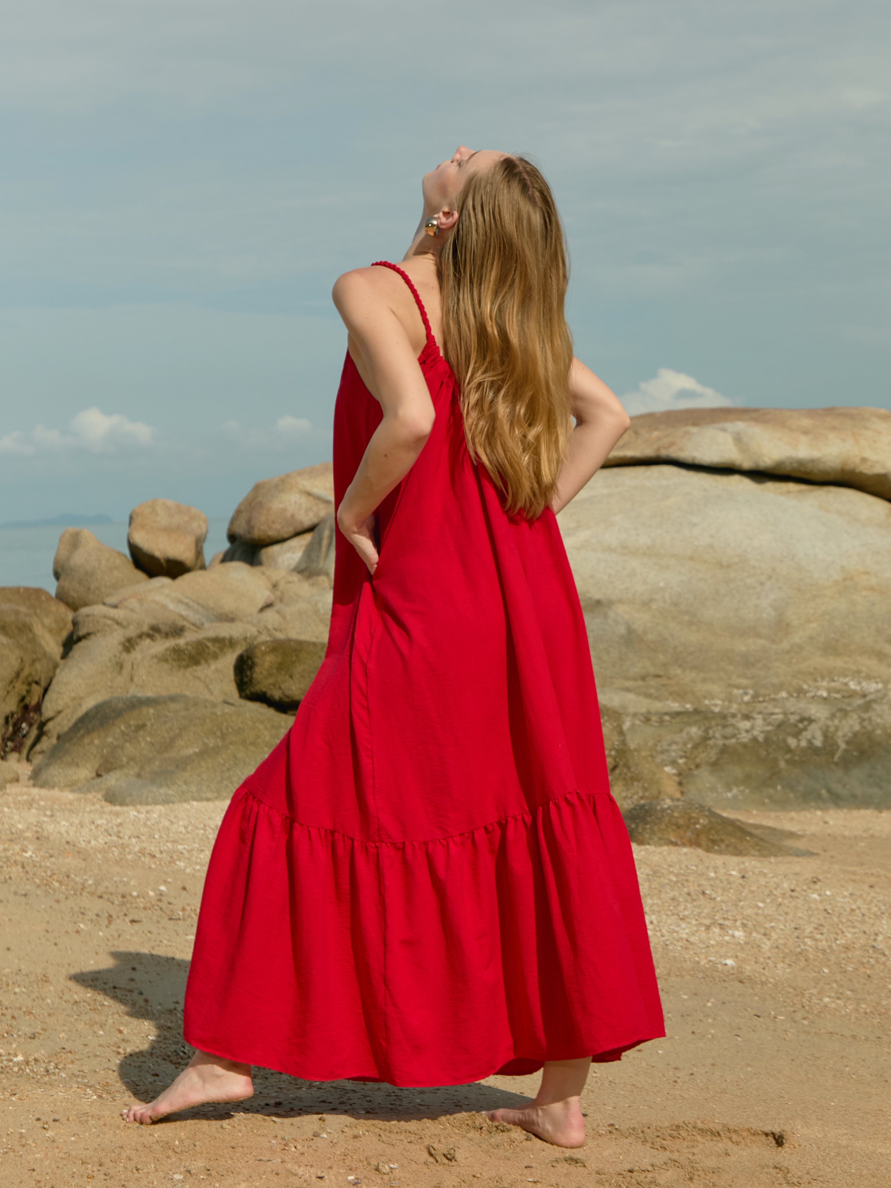 Olivia Maxi Dress - Red