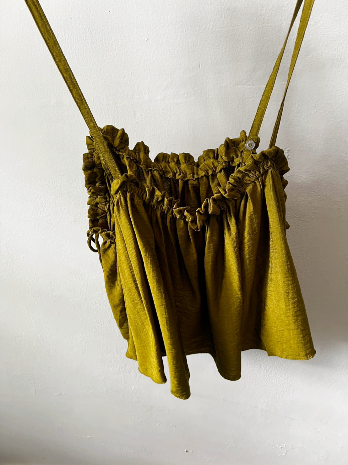 Mira Olive Green Crop Top