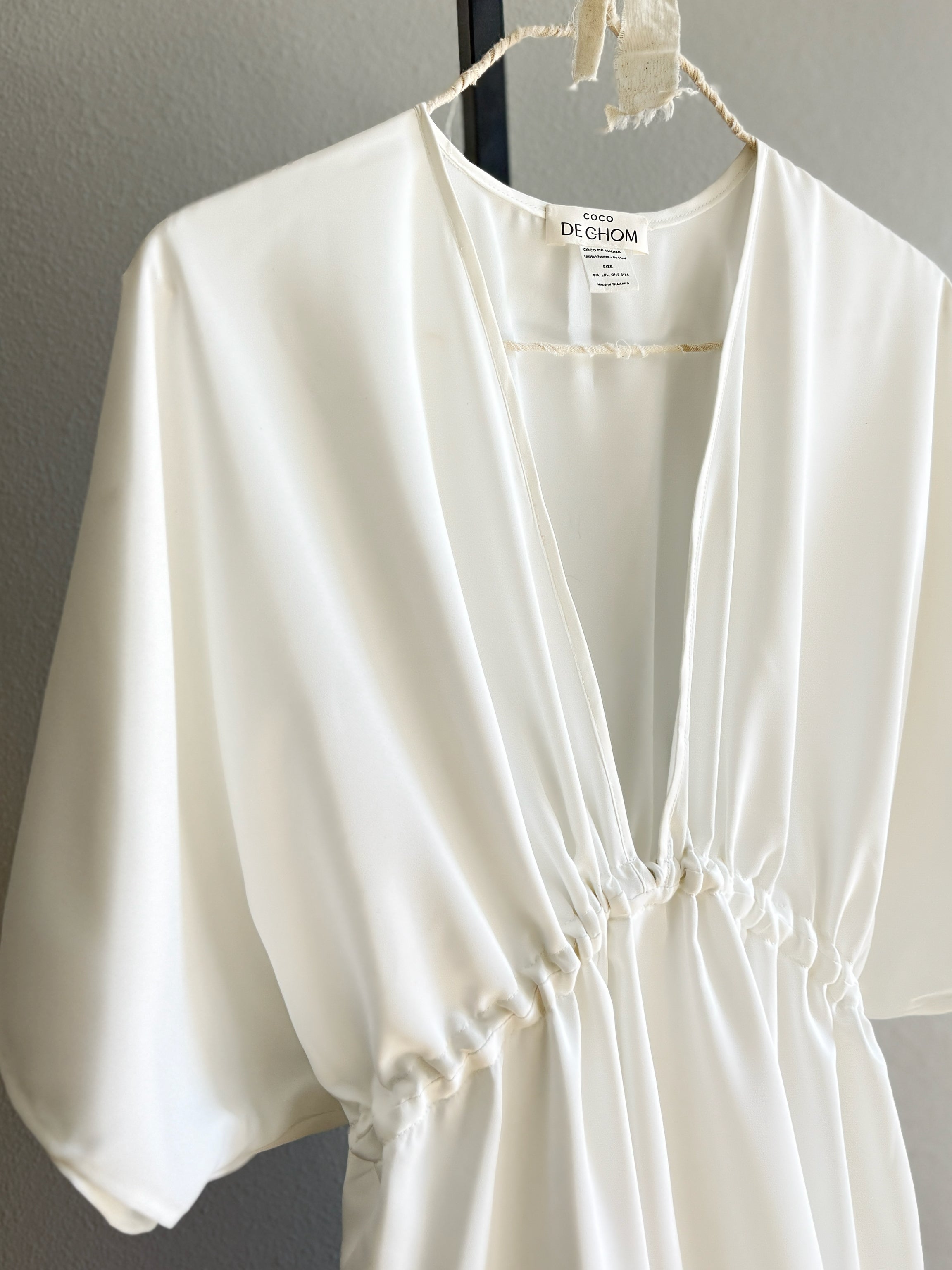 White Maxi Dress in limitless comfort and elegance with our Goddess Kaftan Maxi Dress. With a flowy skirt and a V neck, this modal maxi dress is the perfect vacation wear. 