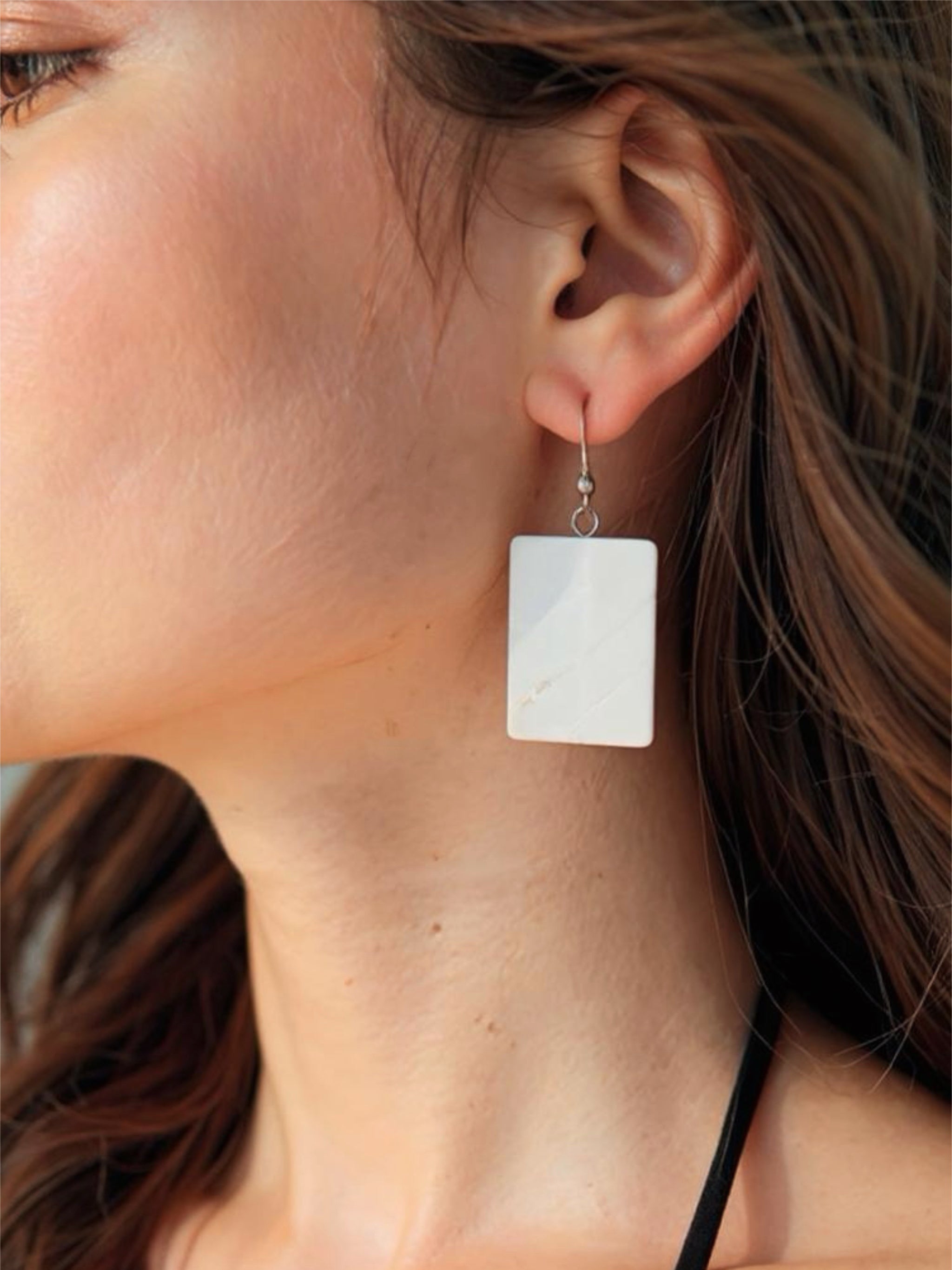 Shop Mother of pearl handcrafted Earrings, beach accessories from Coco de Chom - boho chic resort ready