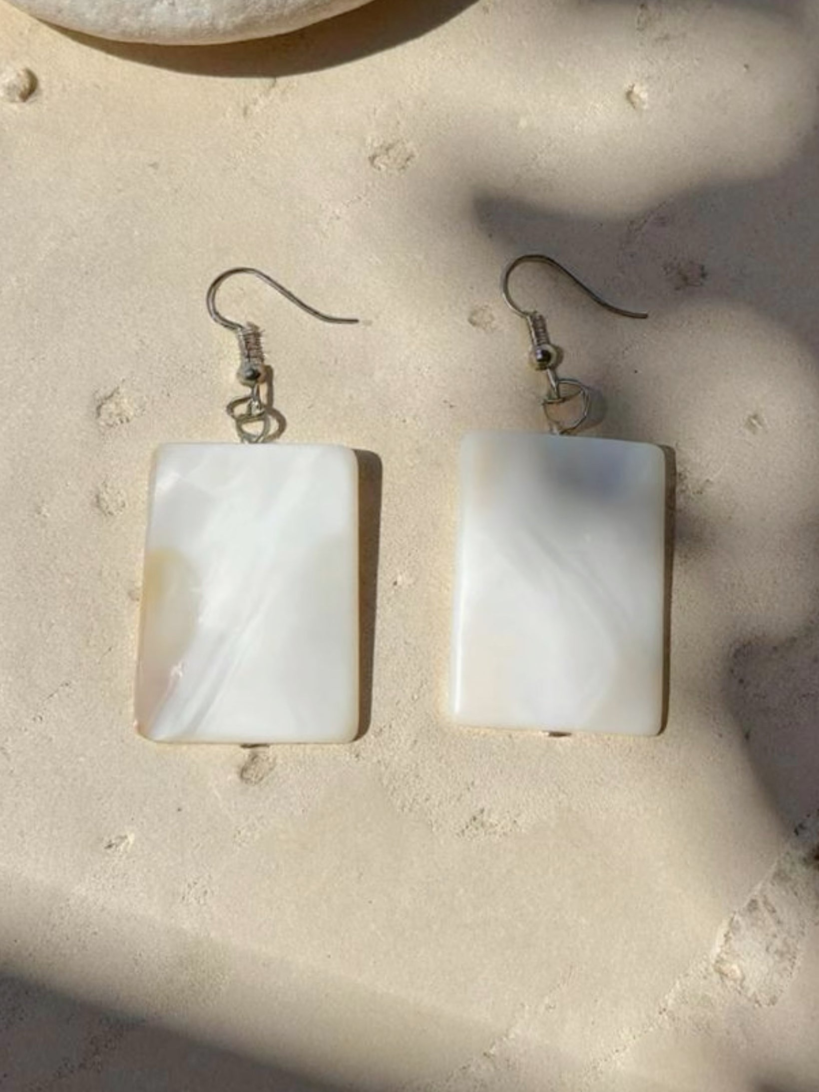 Shop Mother of pearl handcrafted Earrings, beach accessories from Coco de Chom - boho chic resort ready