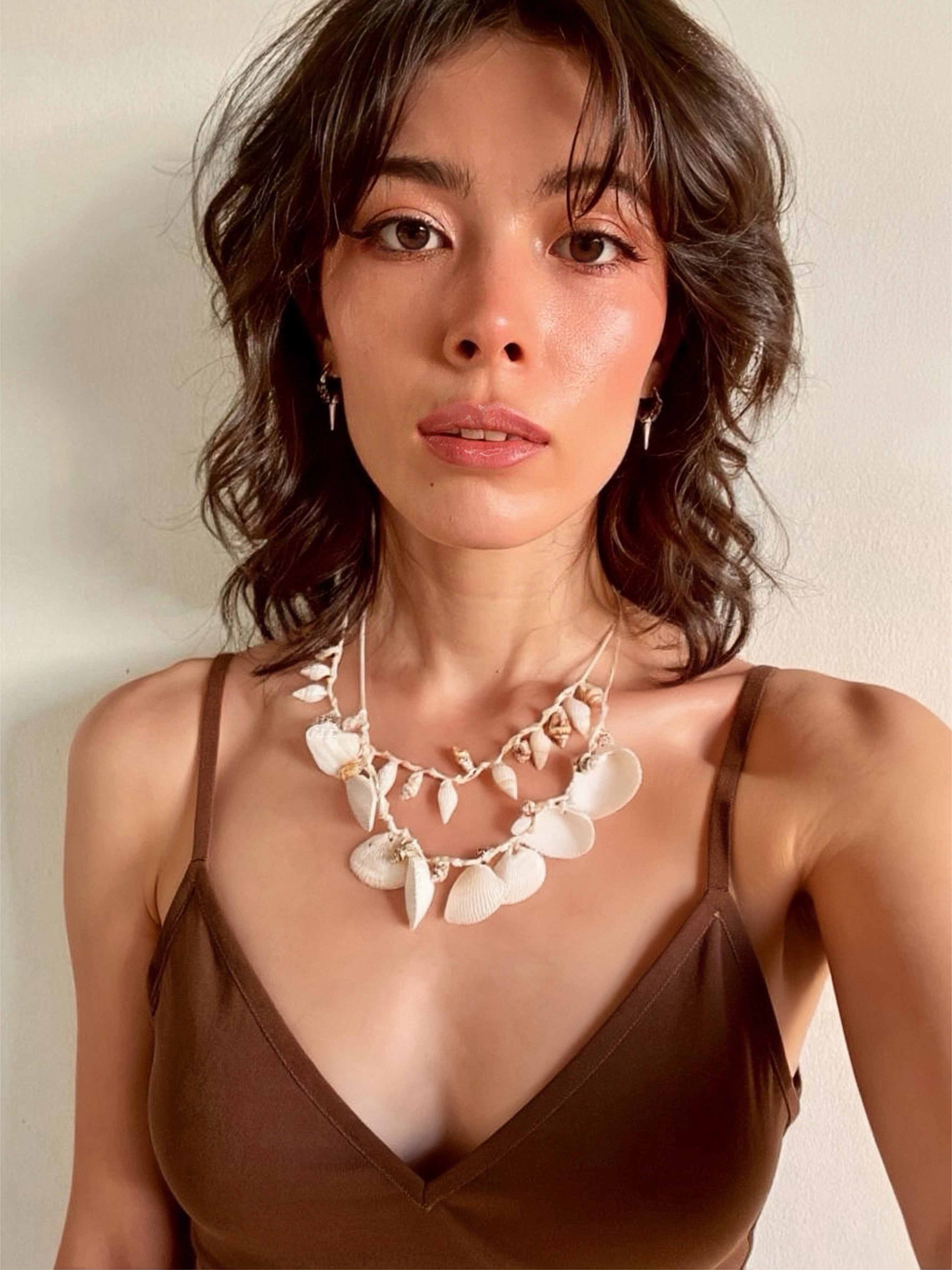 Statement Seashell Choker Necklace | Natural Seashell Boho Accessories | Handmade Beach Jewelry