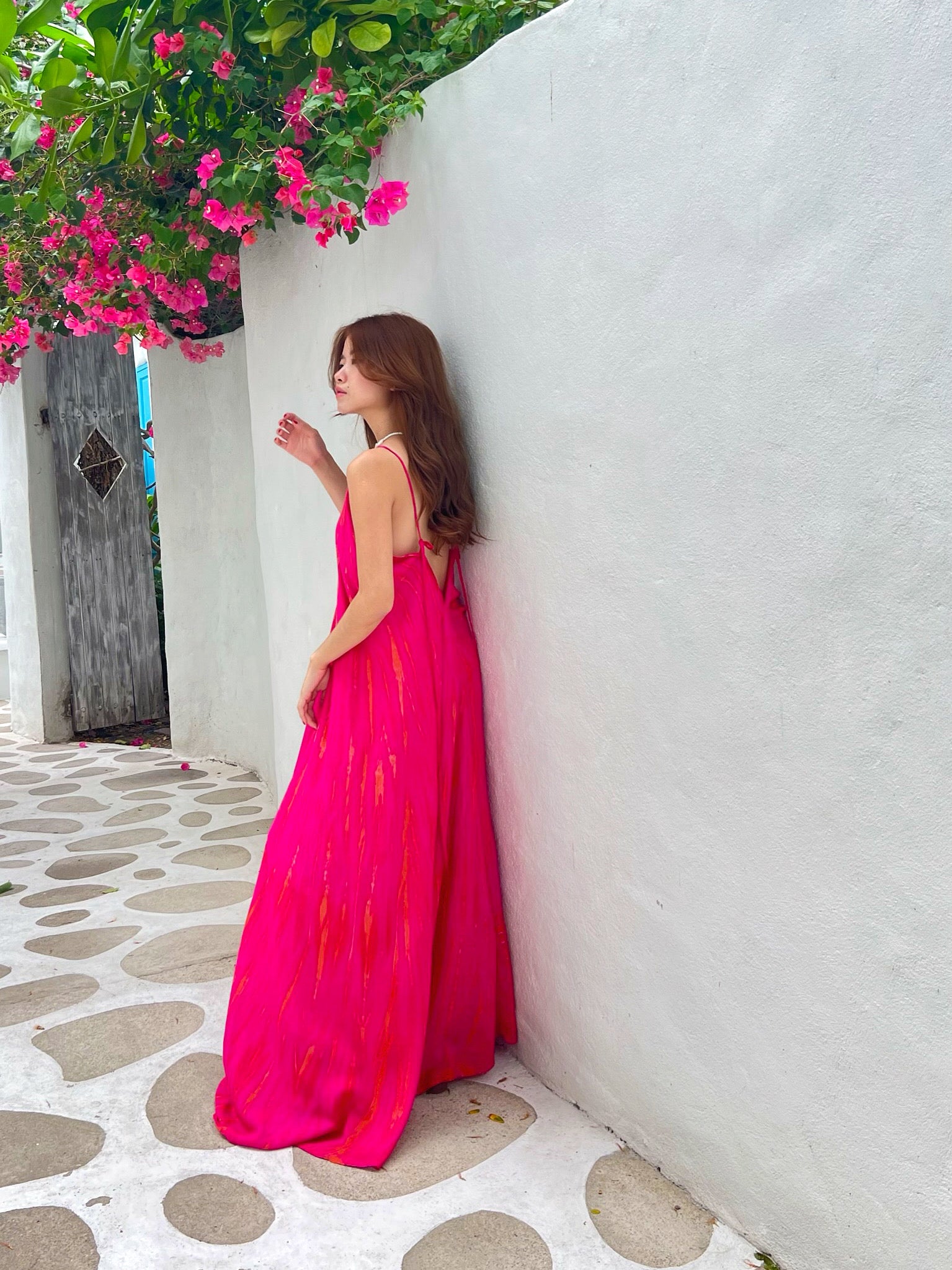 Fuschia maxi outlet dress