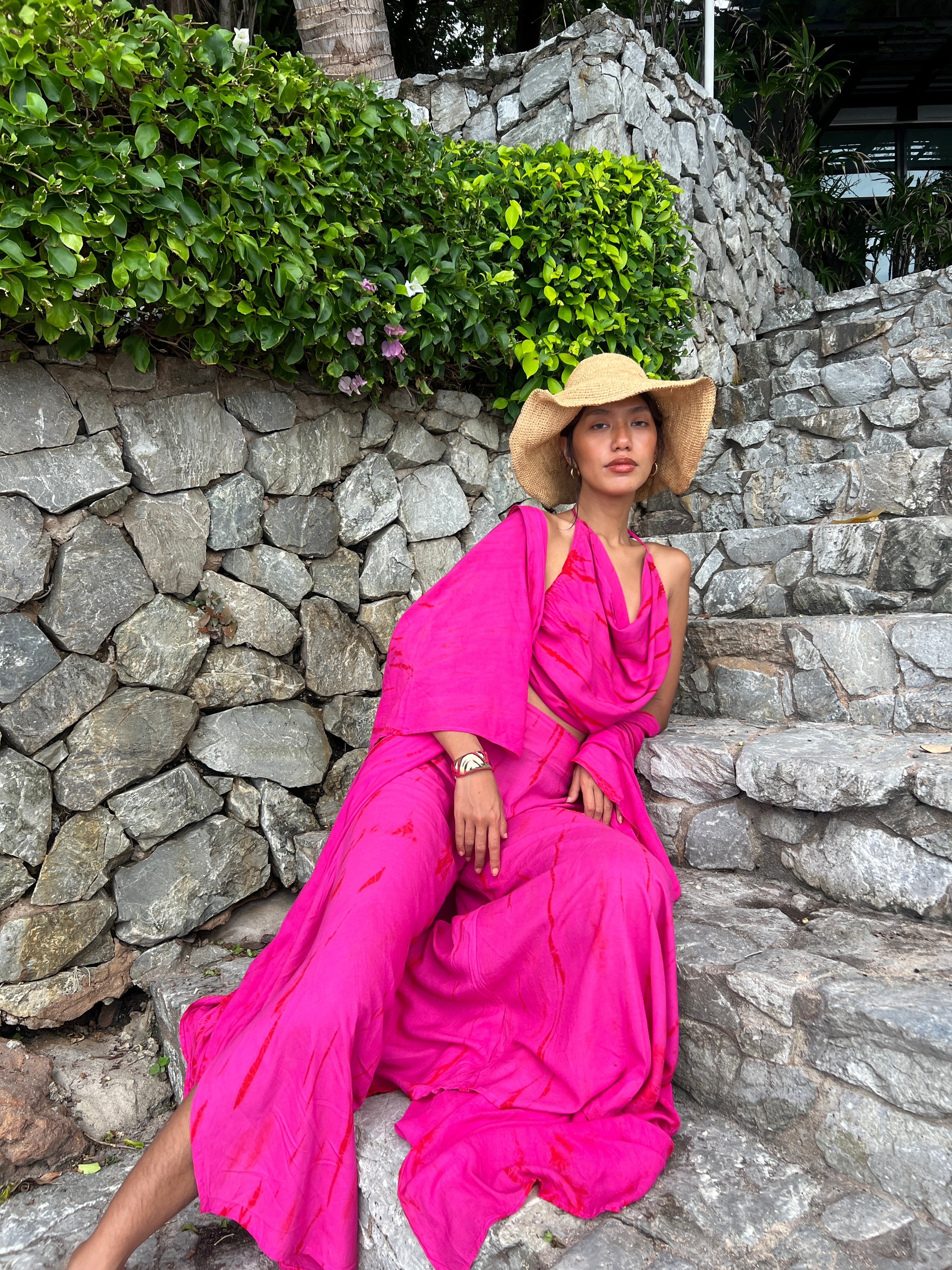 Shop Hot Pink Tie Dye Wide Leg Pants For Effortless Style Shop Hot Pink Tie Dye Wide Leg Pants For Effortless Style