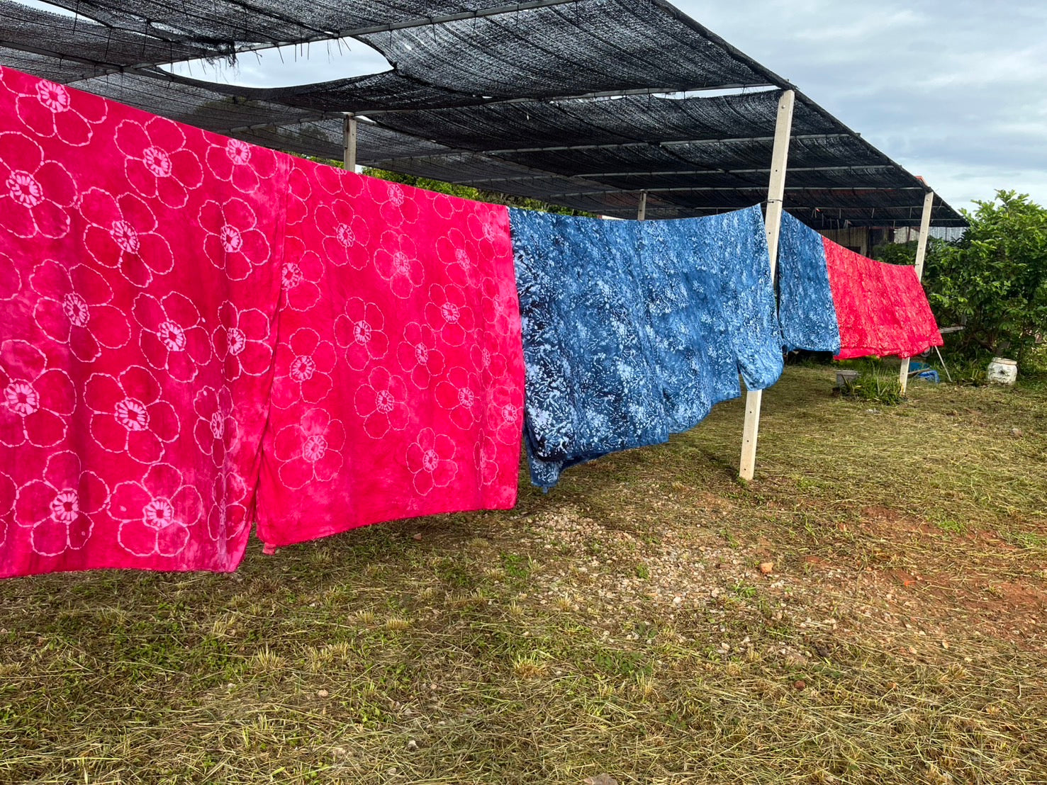 handmade tropical batik sarong, boho beach cover up, cotton pareo wrap, ethical resort wear, sustainable fashion, handmade sarong, Thai batik, vacation outfit, summer wrap skirt, eco-friendly fashion, beach accessories