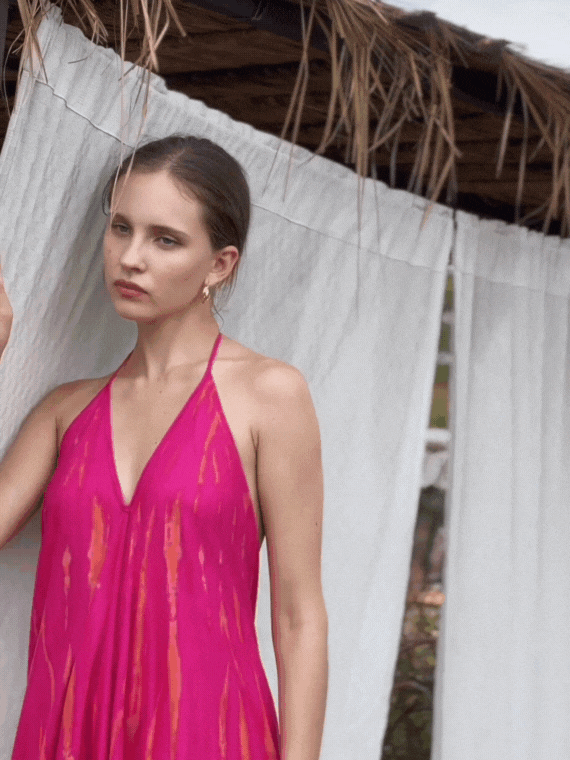 Elevate your summer dress with the Pink Tie Dye Maxi Dress – the perfect dress for vacation, resort look. This handmade tie dye dress boasts a open back design to keep you stylish and chic all season long. Shop with Coco de Chom
