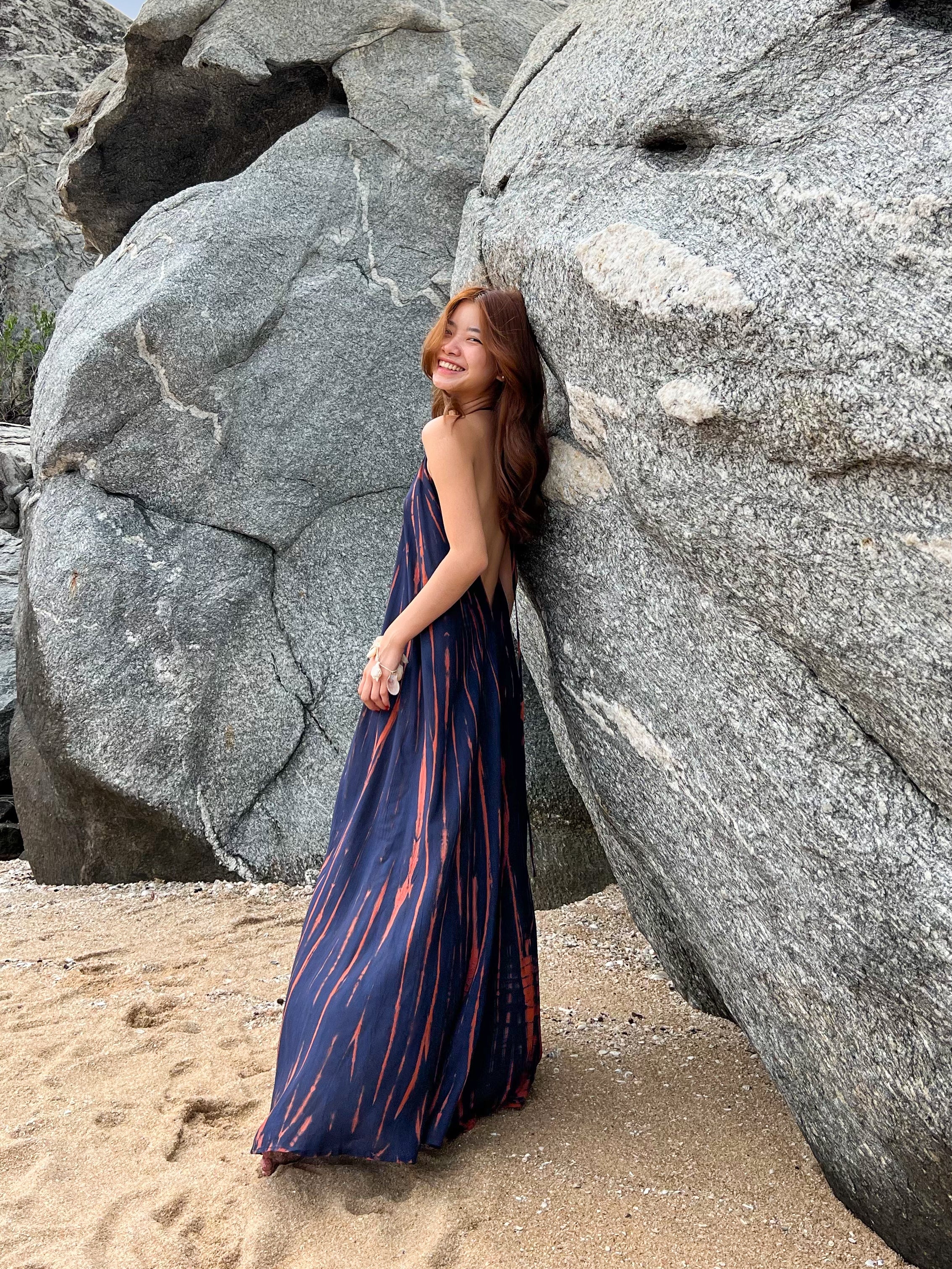Shop Tie dye Maxi Dress, Resort Dress perfect for getaway or a resort stay with Coco de Chom