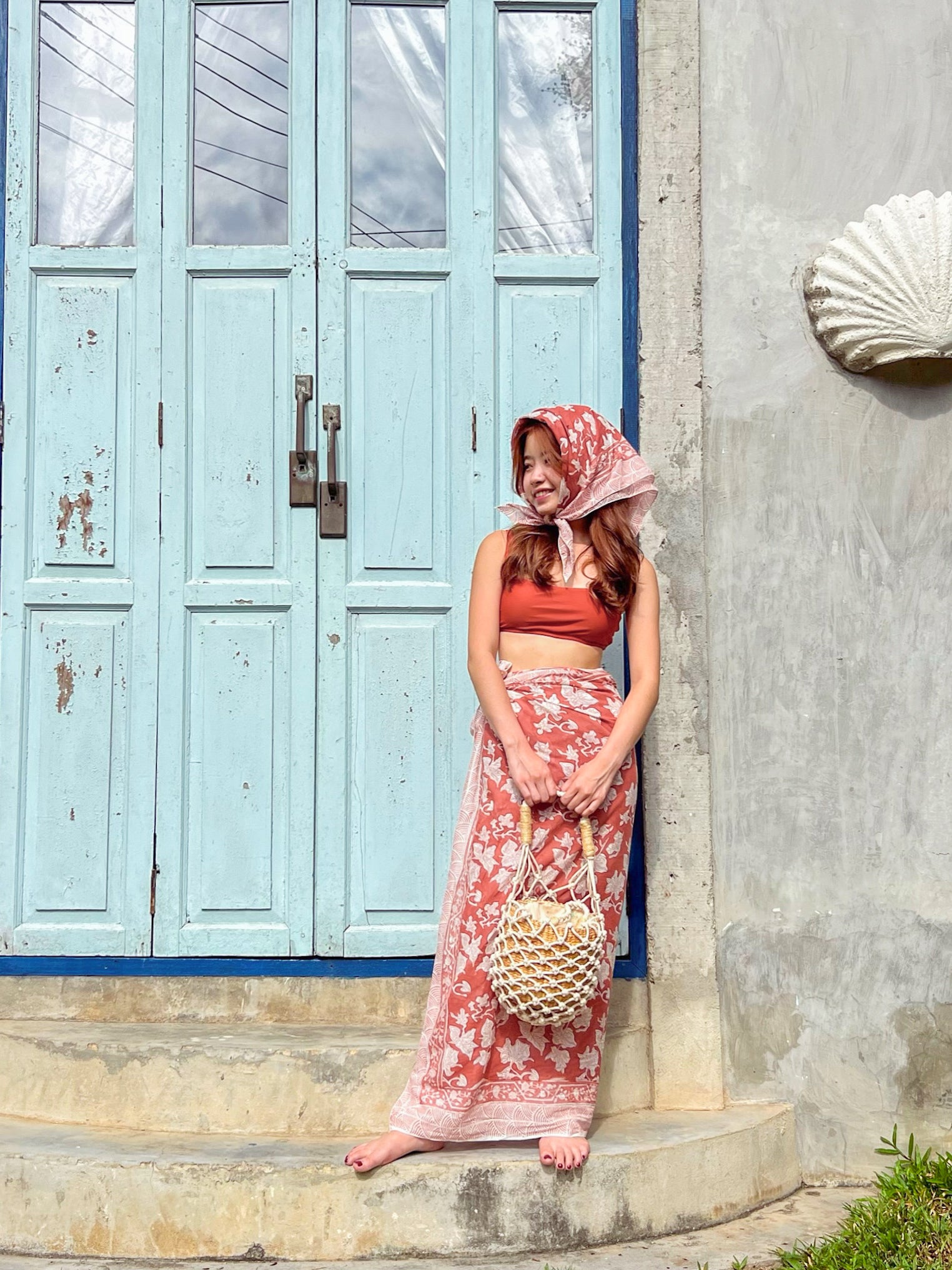 Cotton Tropical Sarong, Bougainvillea Sarong Crafted with love by our artisans in Jaipur, this cotton sarong is ideal for celebrating life's unforgettable moments - from lounging on the sand to dancing on the beach. Wear it as a wrapped dress or a skirt 