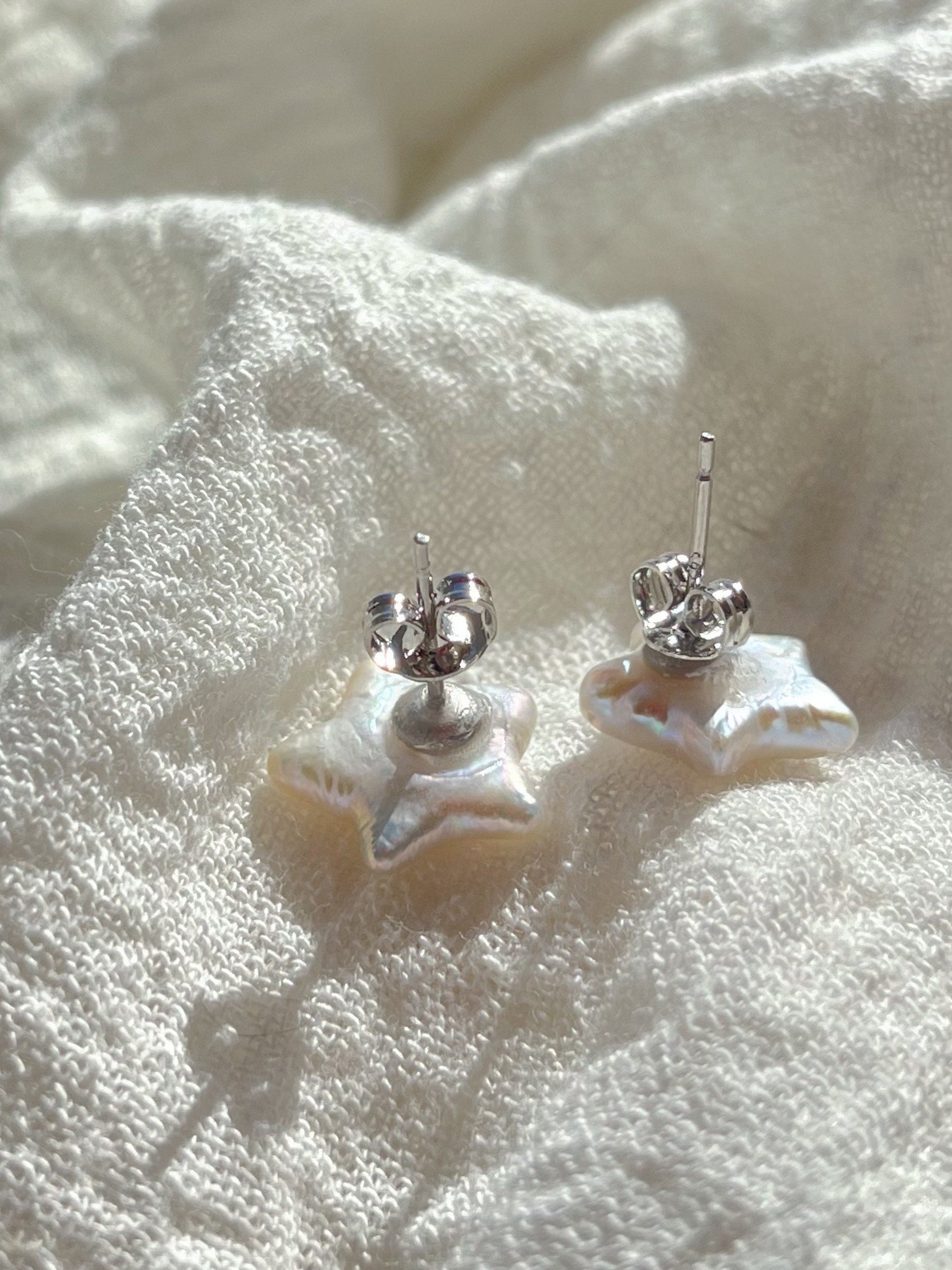 North Star Pearl Earrings