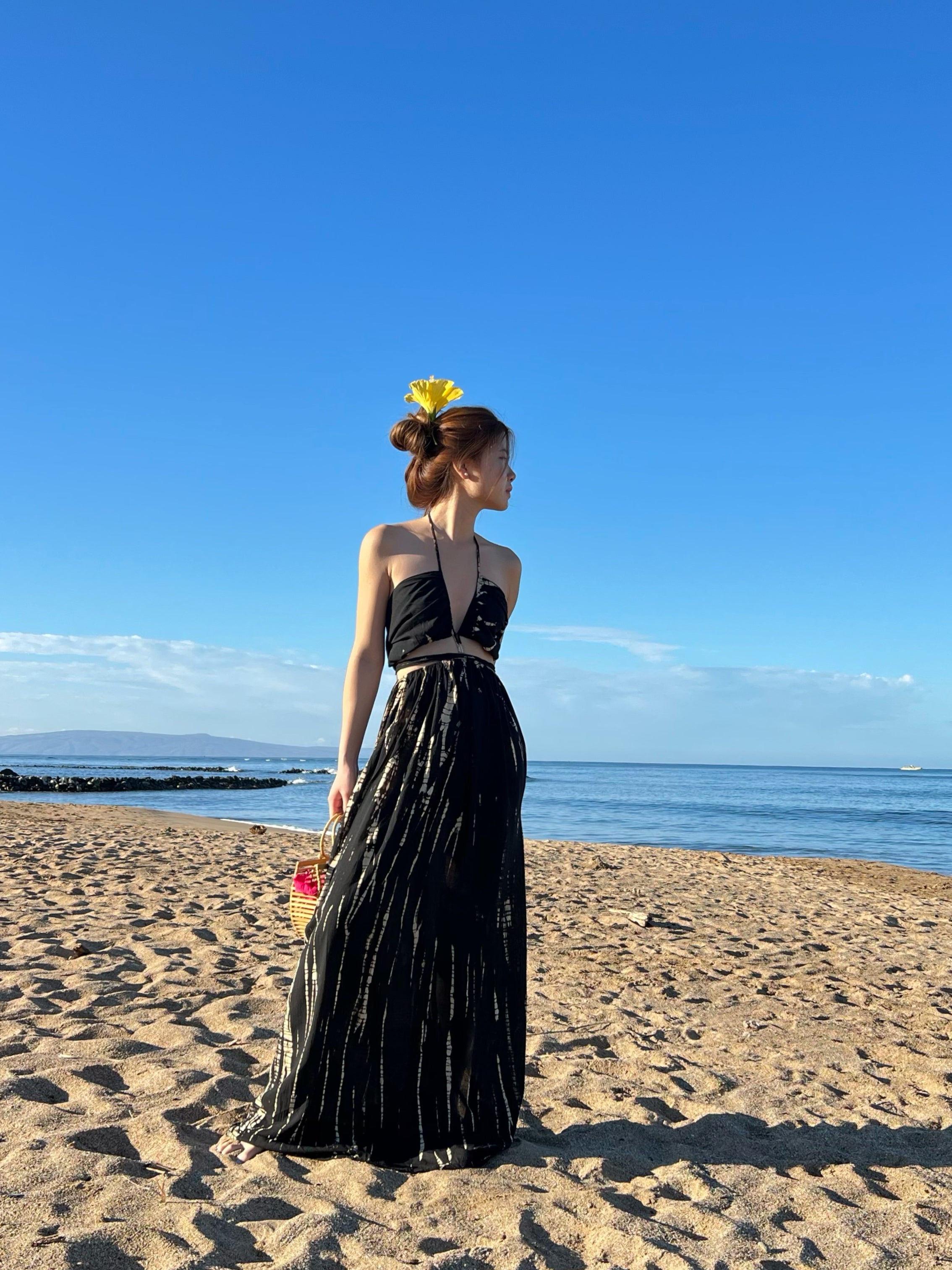 Selena Cut out Dress in Tie dye | Tie dye beach dress | Coco De Chom