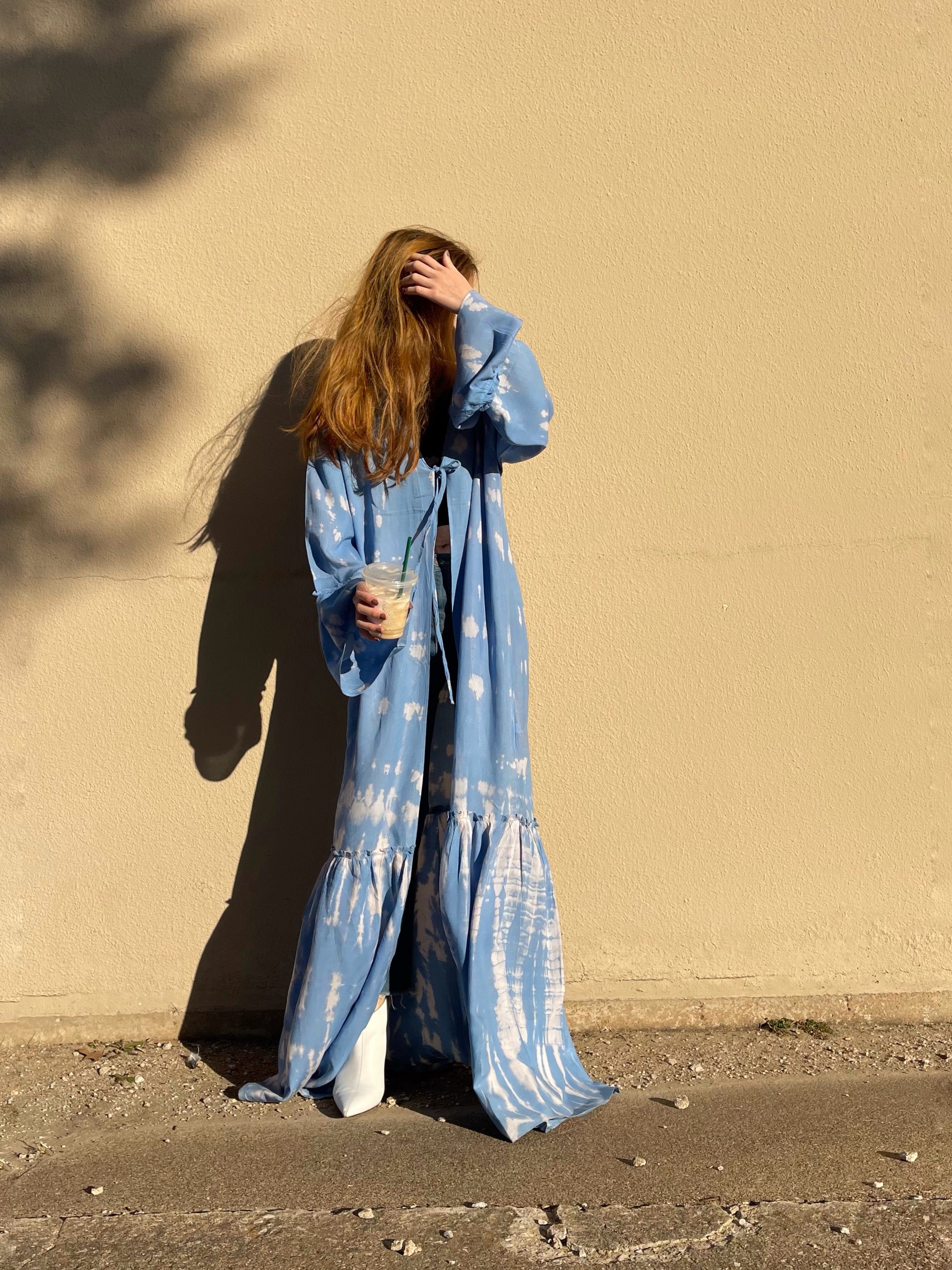 Nina- Kimono Robe - Blue