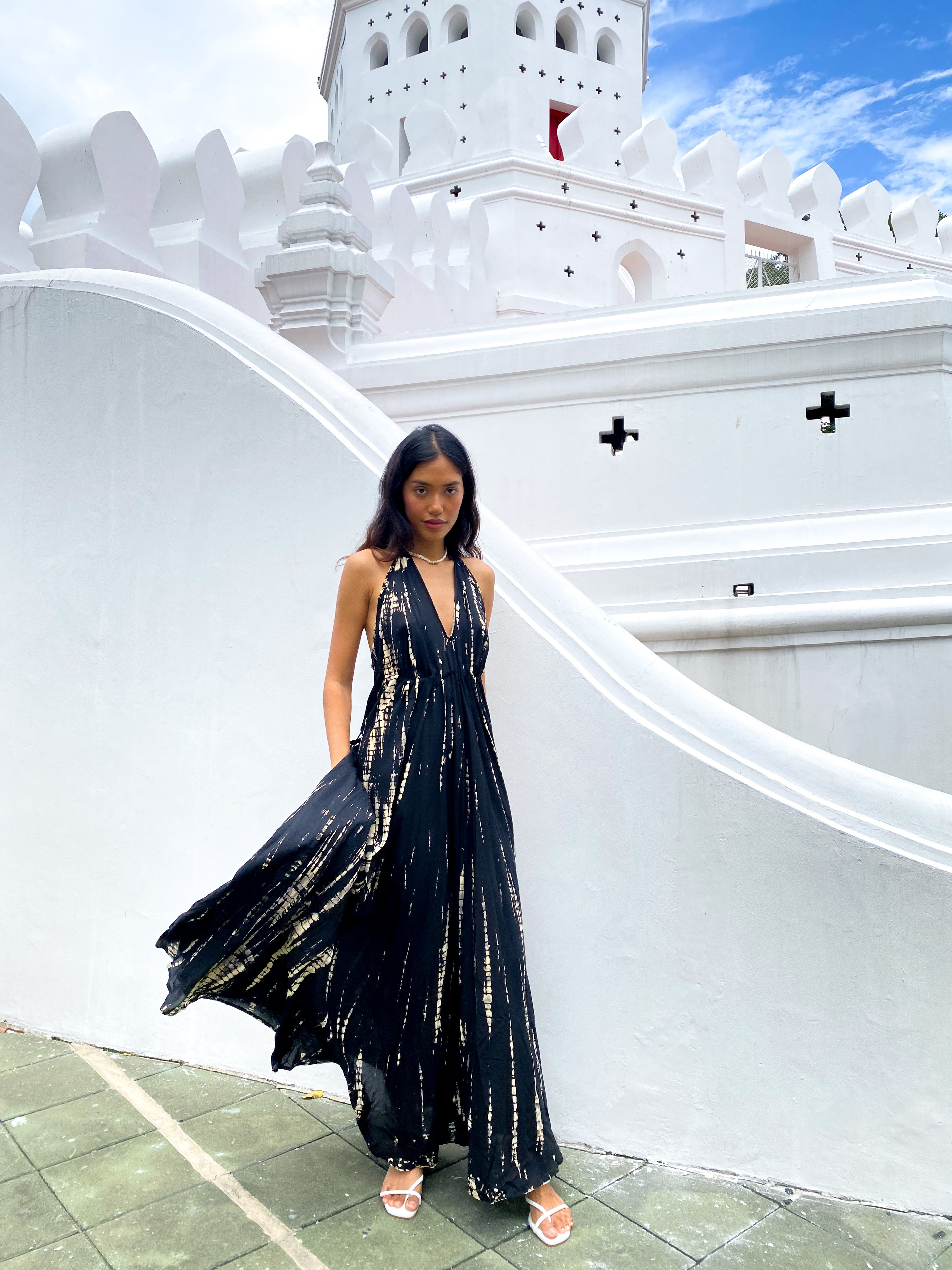 LUNA TIE DYE OPEN BACK HALTER DRESS| Summer Maxi Dress | Coco De Chom LUNA TIE DYE OPEN BACK HALTER DRESS| Summer Maxi Dress | Coco De Chom