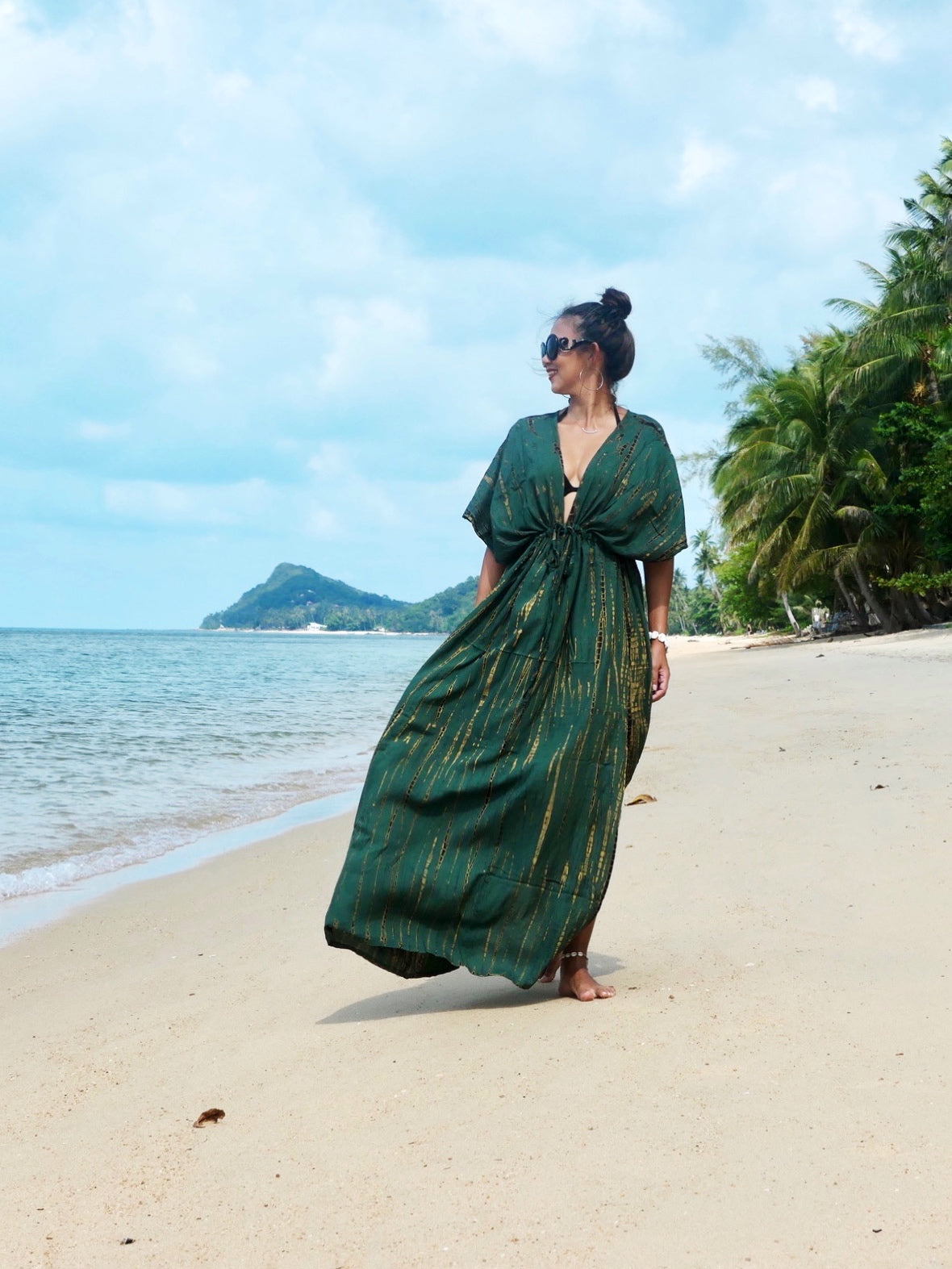 Tie Dye Kaftan maxi Dress - Long Summer Dress | Coco De Chom Tie Dye Kaftan maxi Dress - Long Summer Dress | Coco De Chom