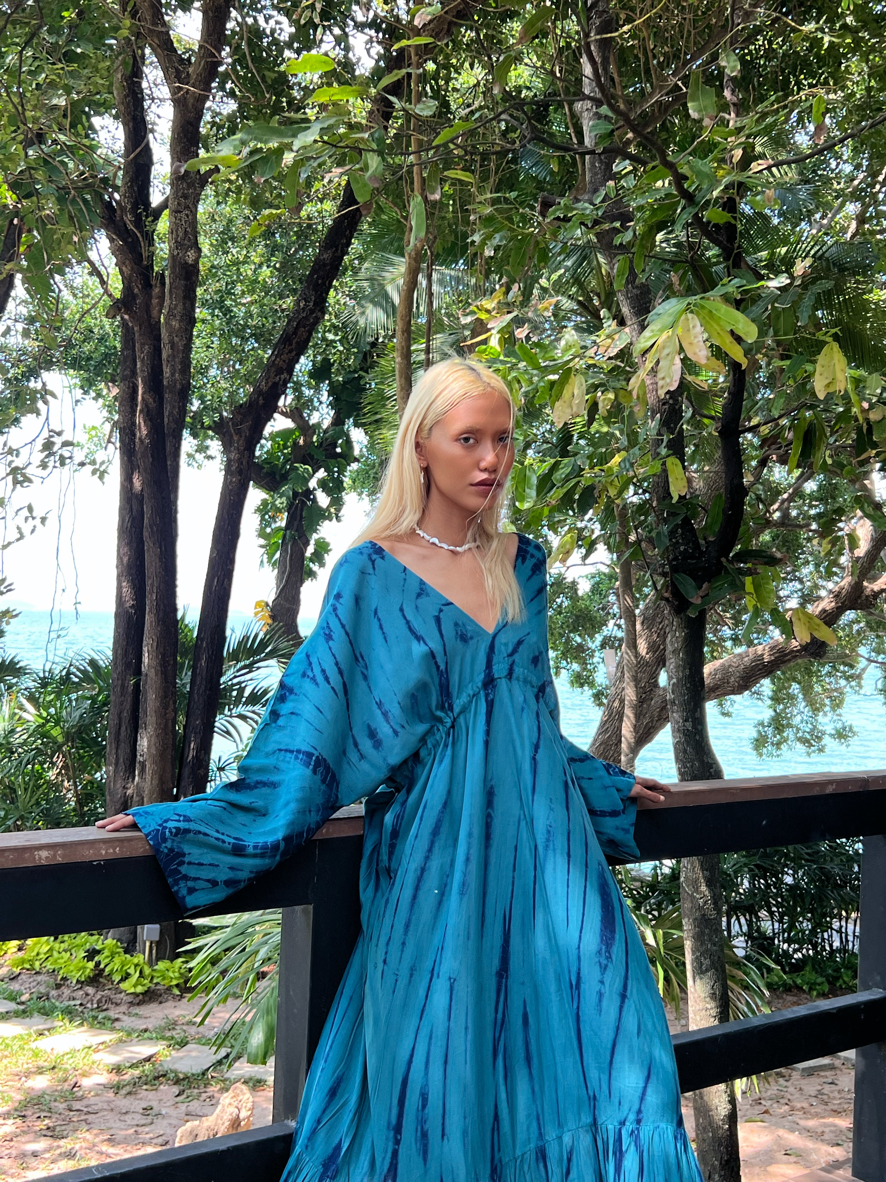 Goddess maxi dress | Tie Dye Long Kaftan maxi Dress - Long Summer Dress | Coco De Chom Goddess maxi dress | Tie Dye Long Kaftan maxi Dress - Long Summer Dress | Coco De Chom