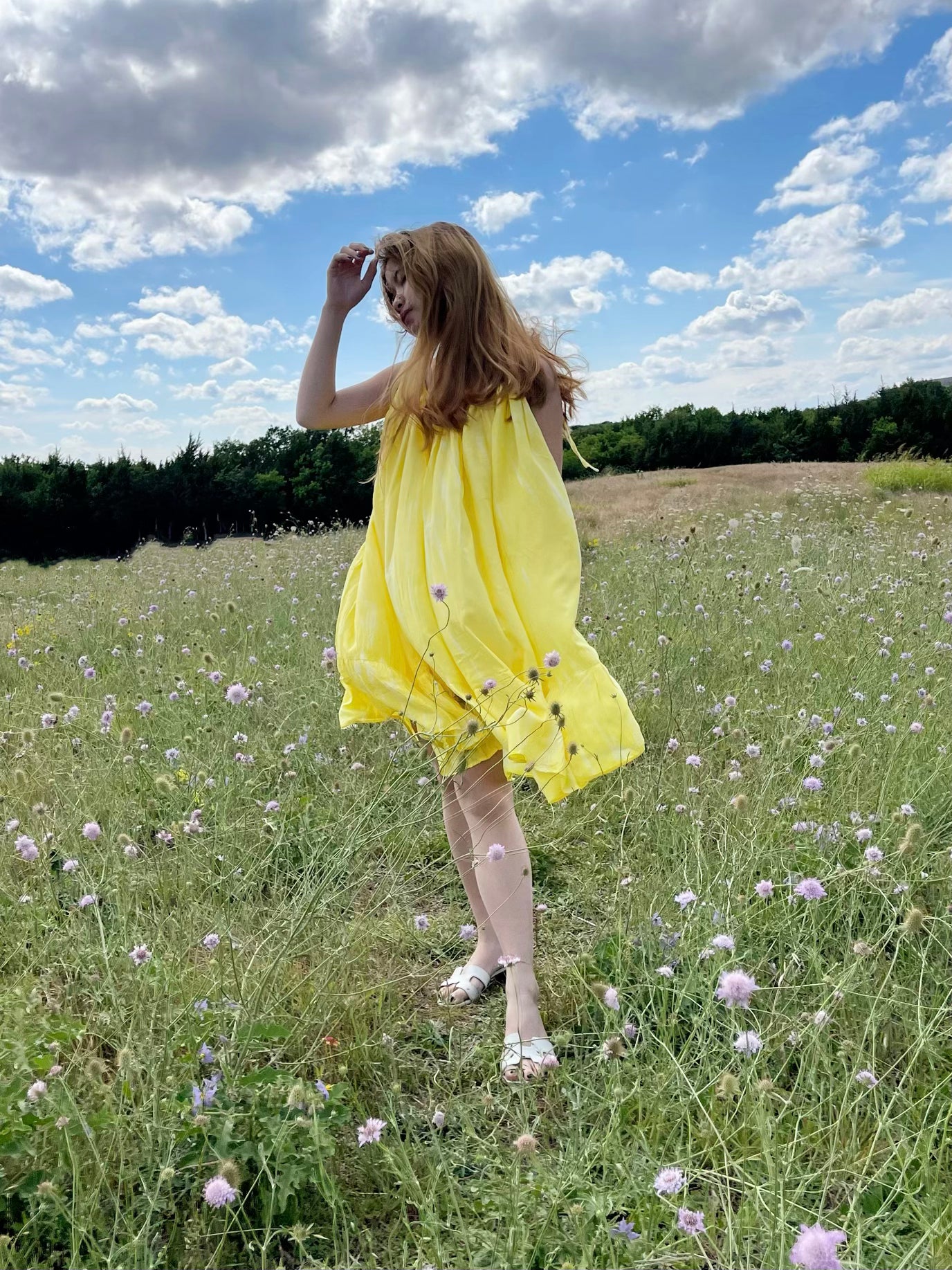 Alice Tie Dye Mini Dress- Lemon